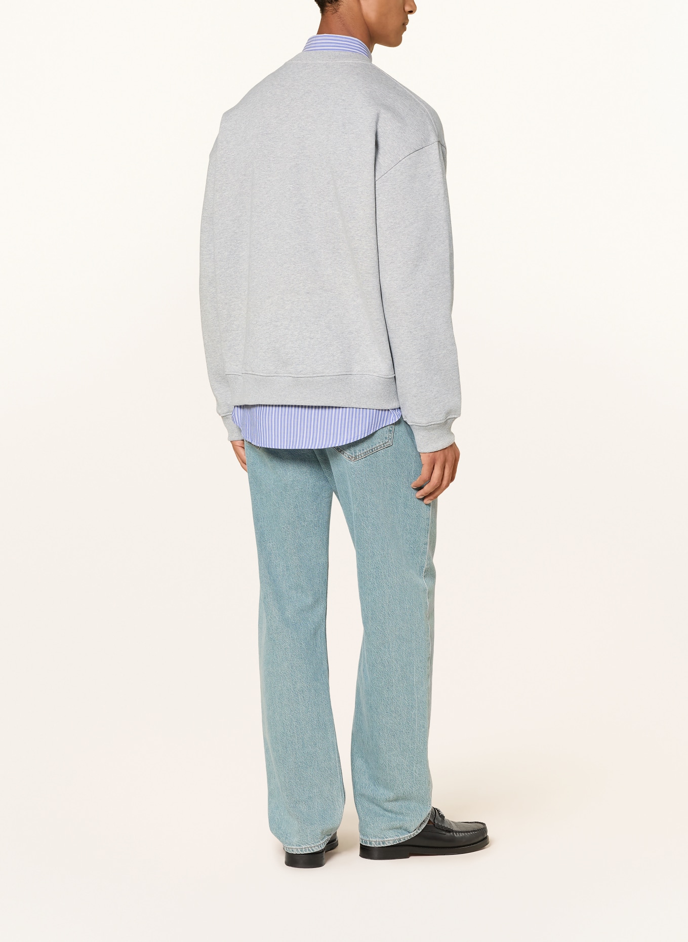 NN.07 DAVID sweatshirt: LIGHT GRAY