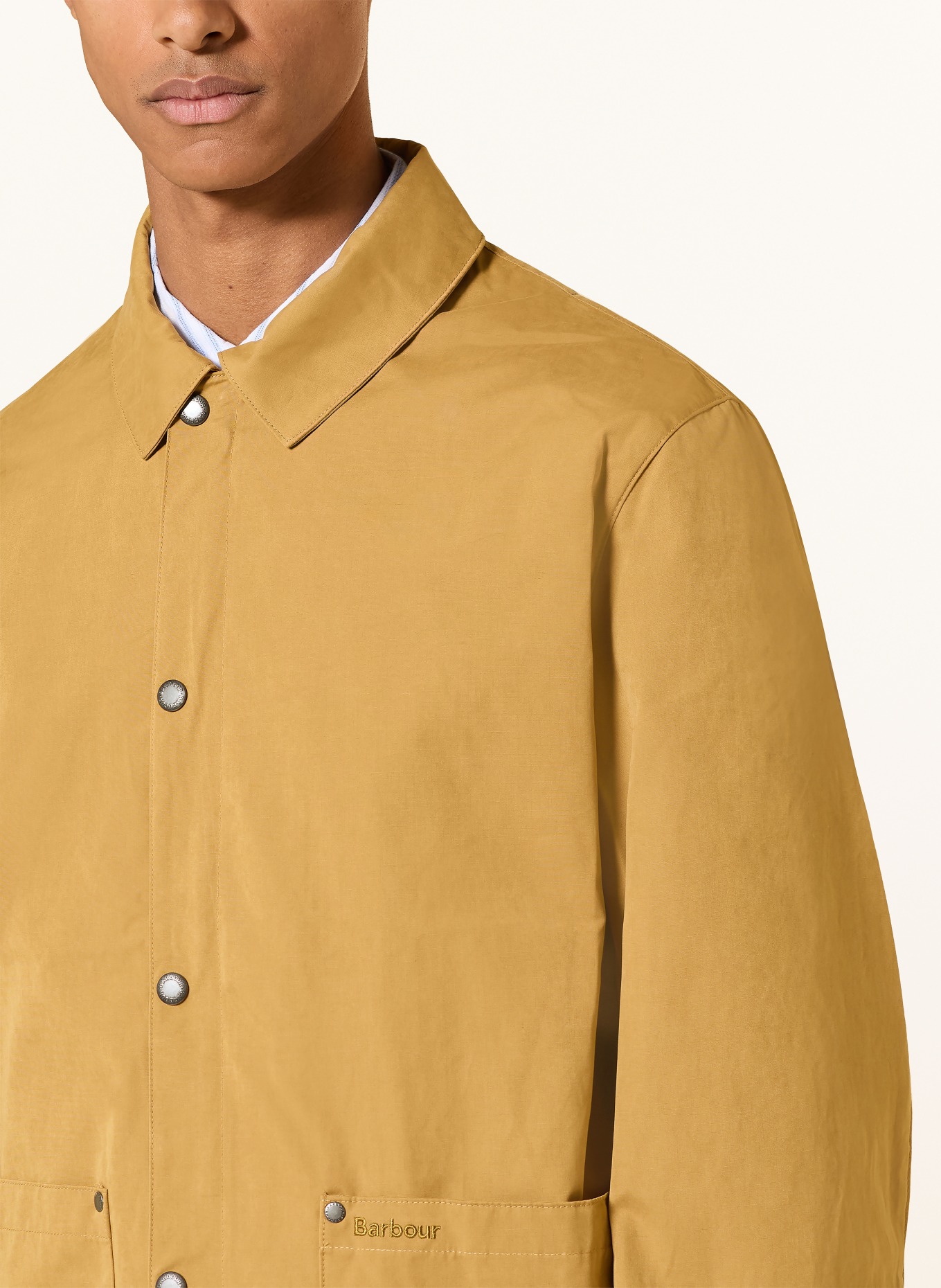 Barbour BAYFIELD Overshirt: OLIVE