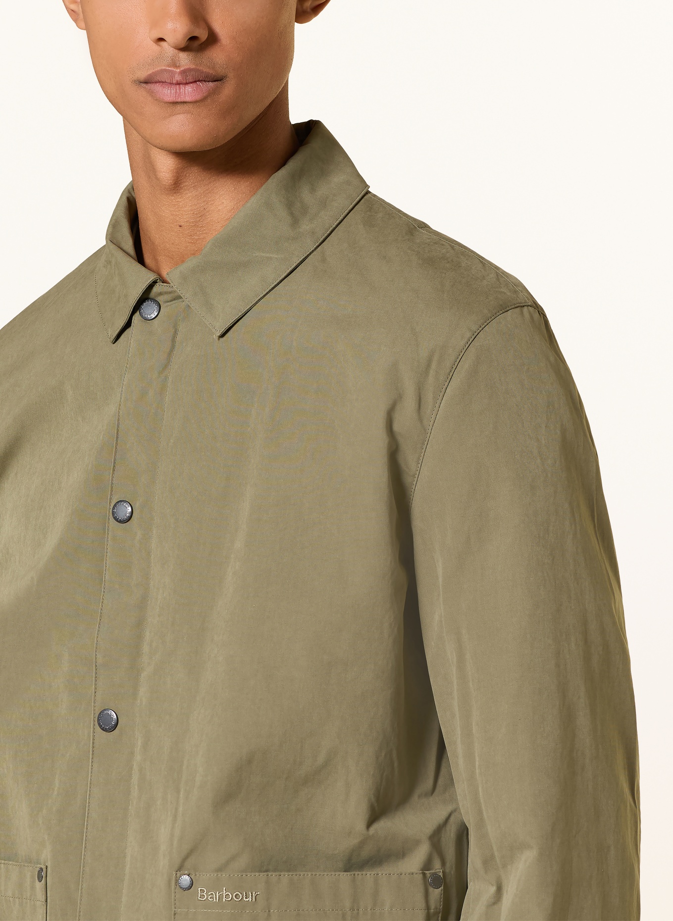 Barbour BAYFIELD Overshirt: KHAKI