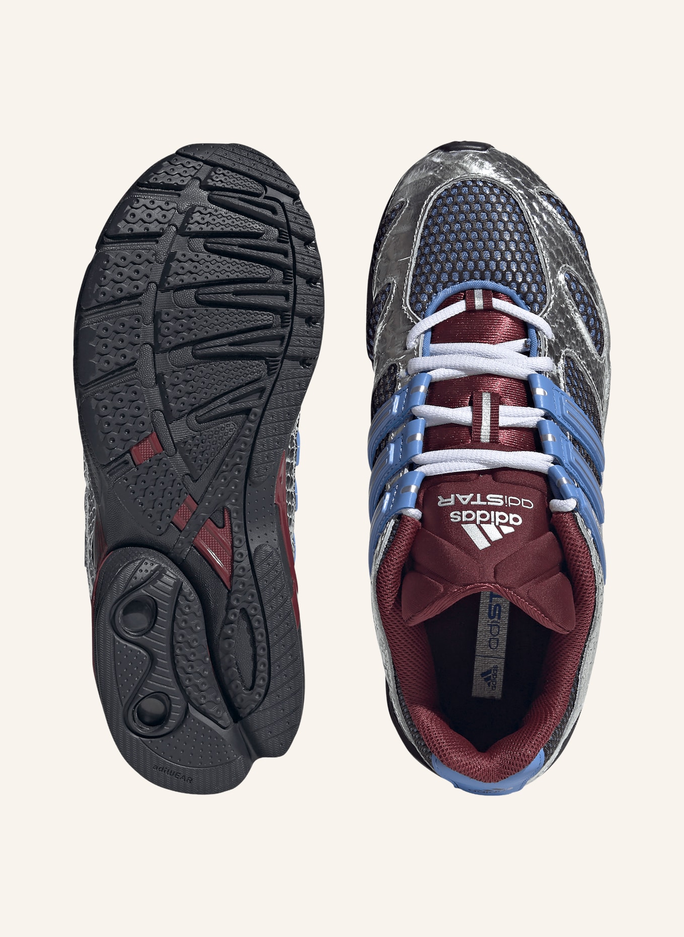 adidas Originals ADISTAR MLD Sneakers: DARK BROWN / SILVER / BLUE
