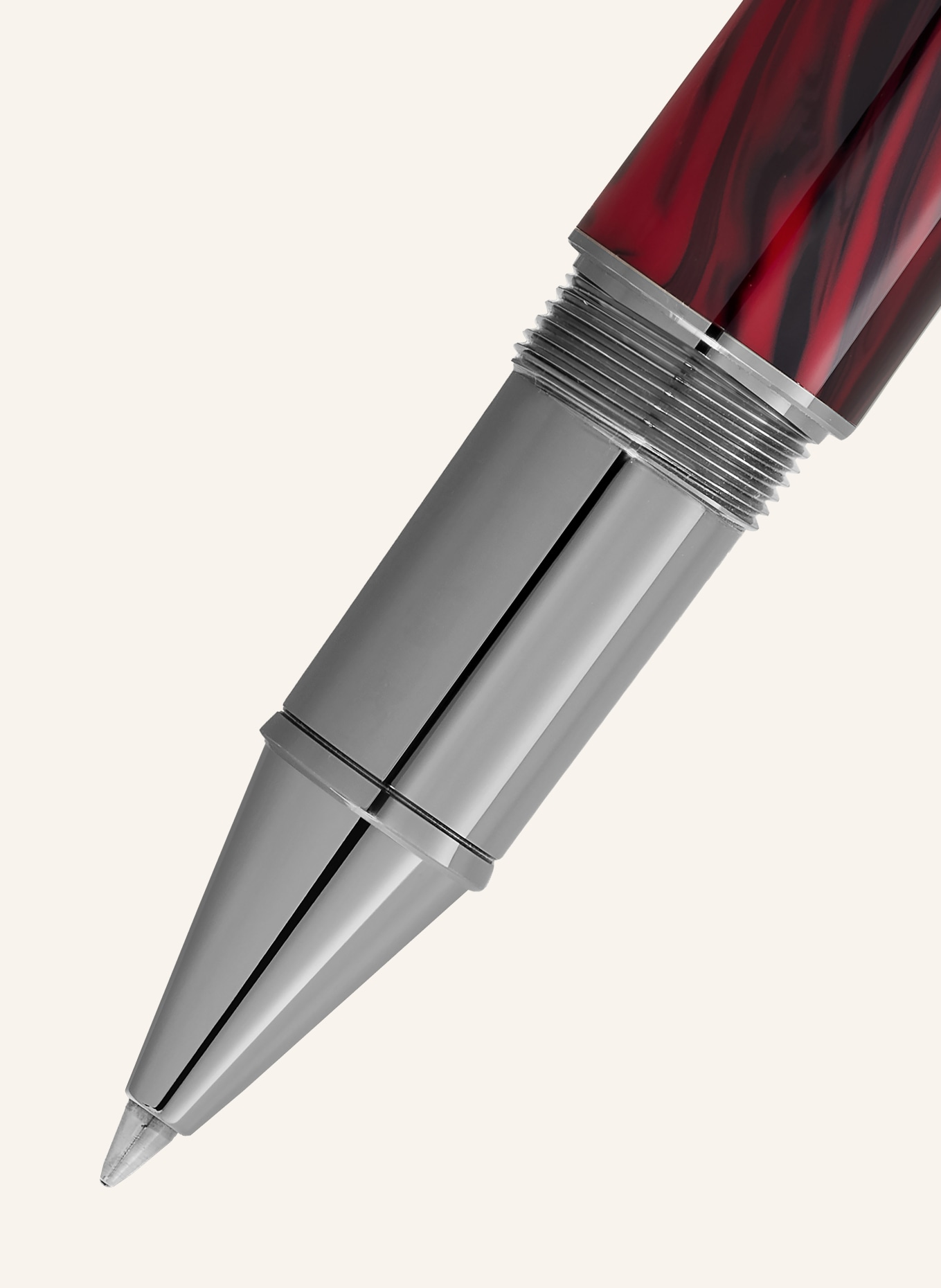 MONTBLANC Rollerbalpen WRITERS EDITION HOMAGE TO BRAM STOKER: DONKERROOD / ZILVER / MARRON FONCÉ