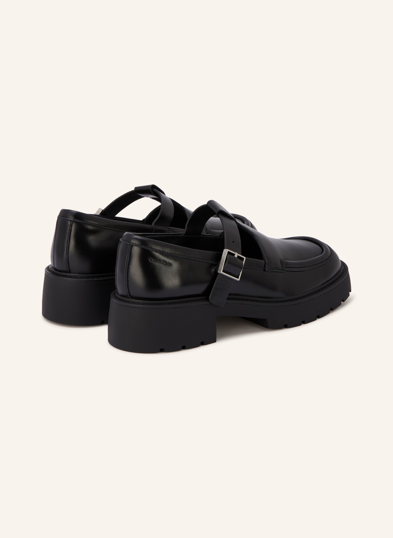 Calvin Klein Mokasíny Mary Jane: ČERNÁ