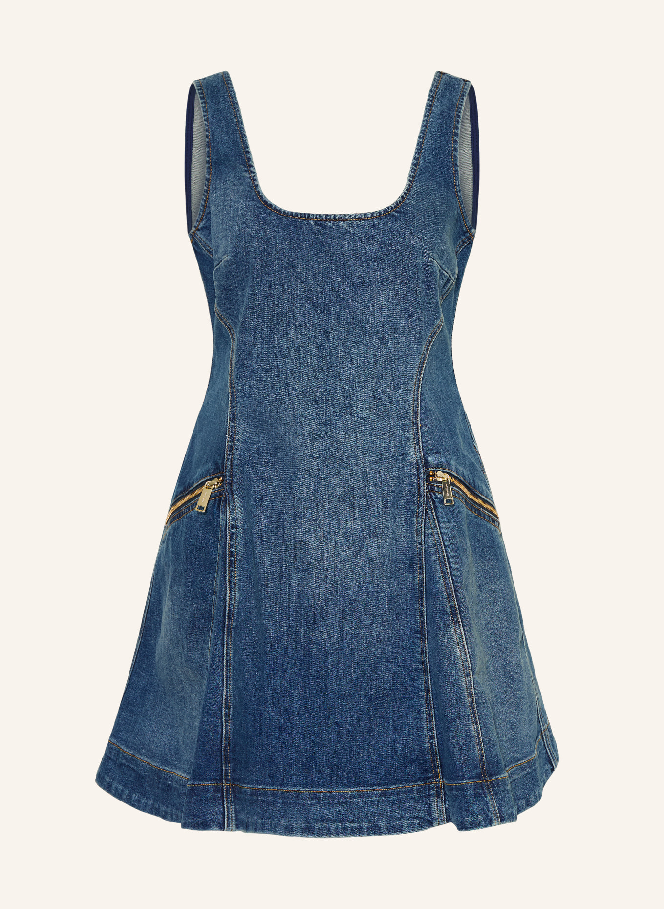 self-portrait Denim dress: BLUE