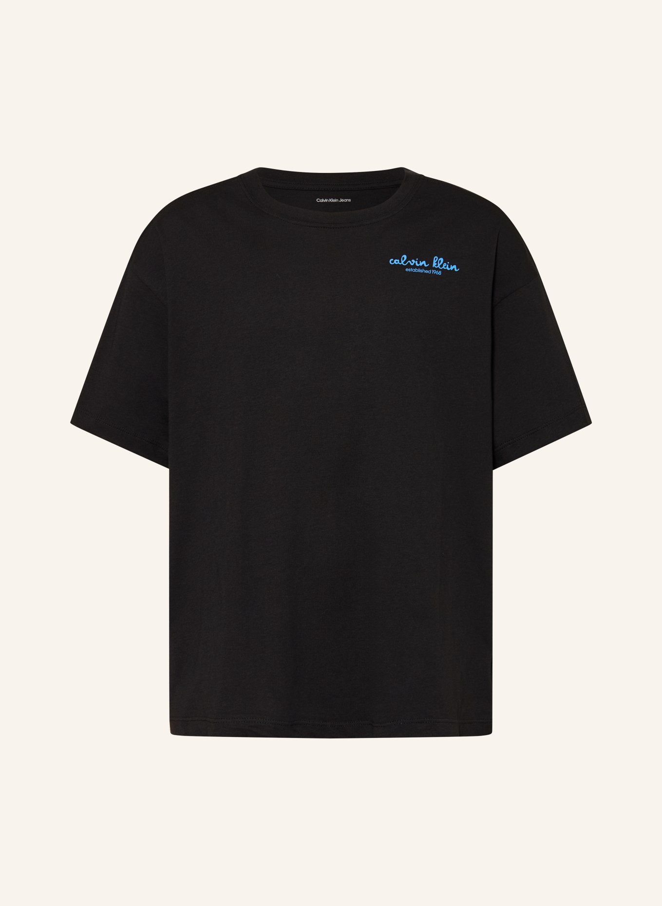 Calvin Klein T-shirt: BLACK / BLUE / WHITE