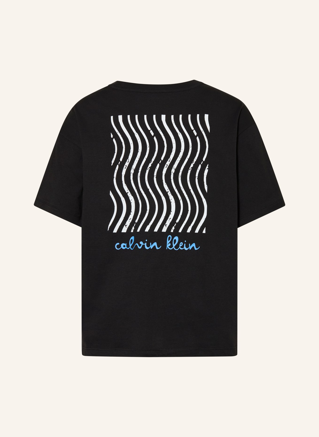 Calvin Klein T-shirt: BLACK / BLUE / WHITE