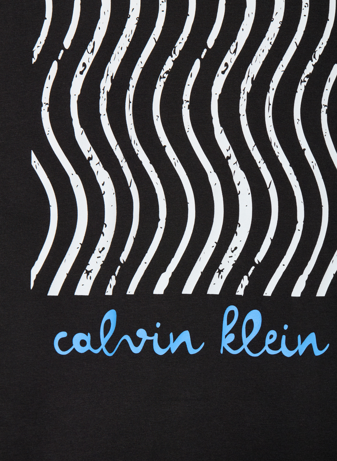 Calvin Klein T-shirt: BLACK / BLUE / WHITE
