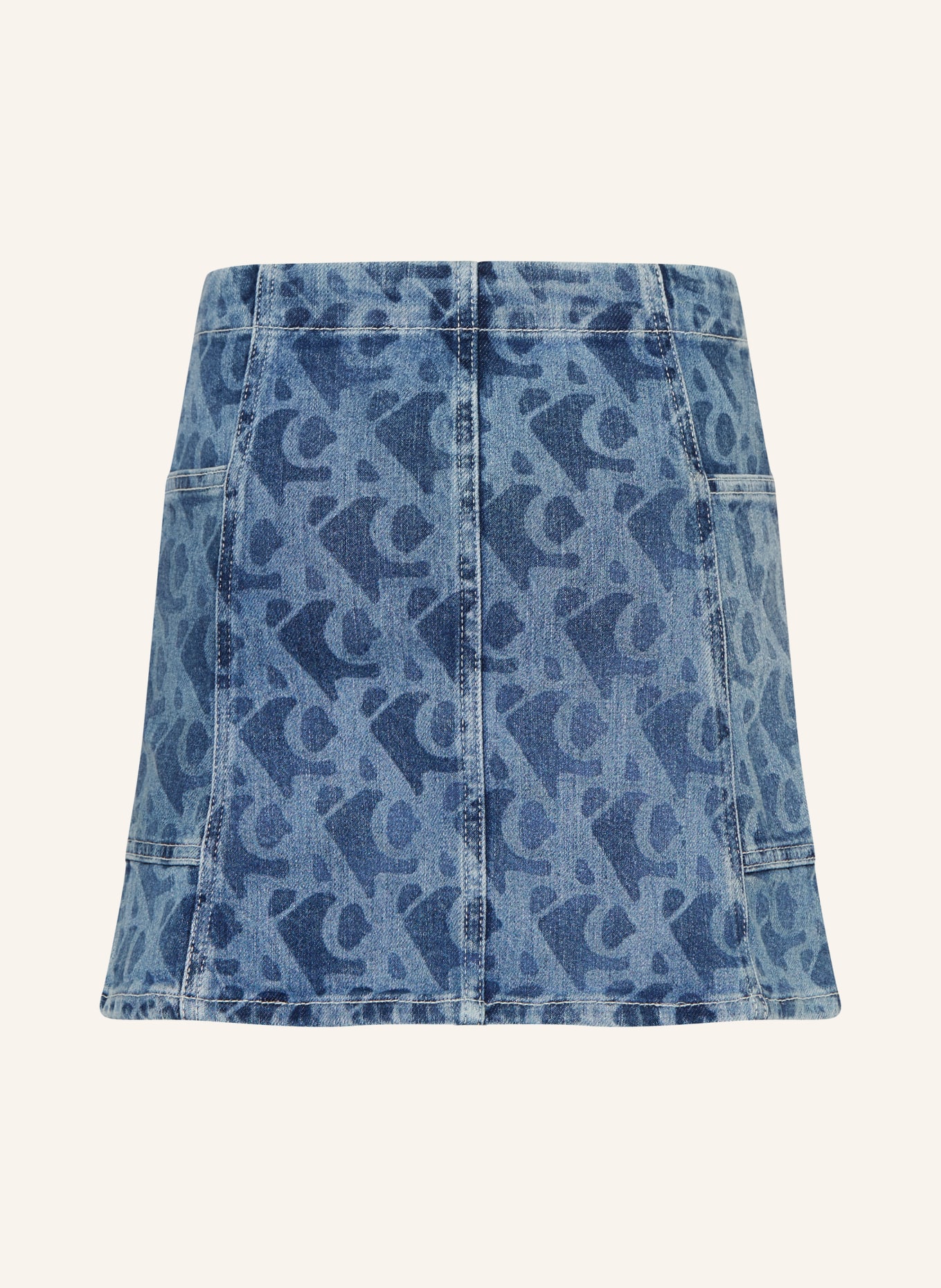 Calvin Klein Jupe en jean: BLEU CLAIR / BLEU FONCÉ
