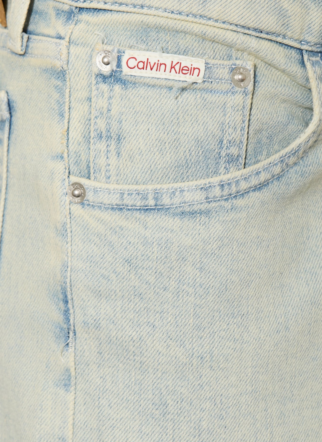 Calvin Klein SKATER Wide Fit Jeans: 1AA Bleachout Wash