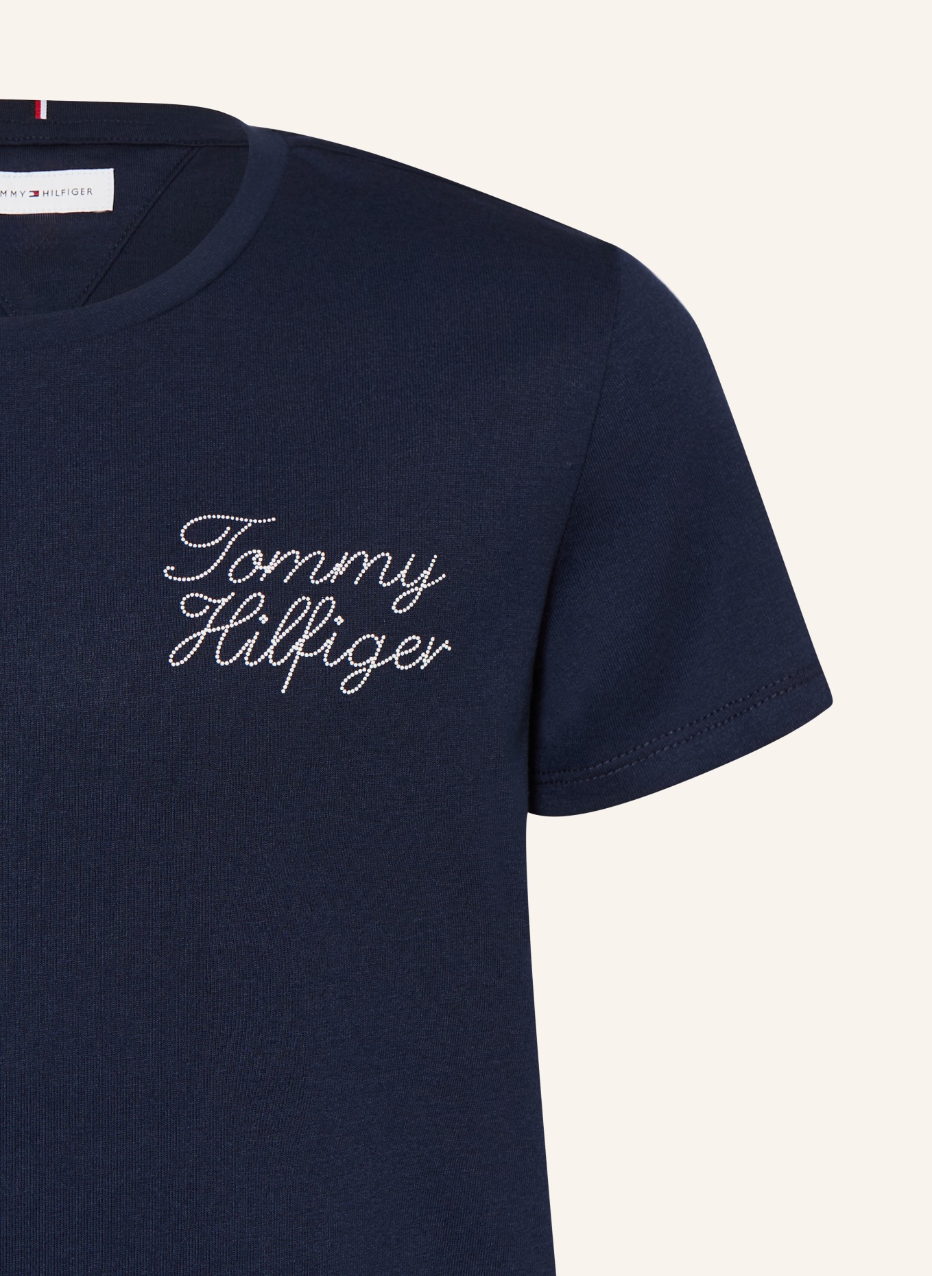 TOMMY HILFIGER T-shirt: BLEU FONCÉ