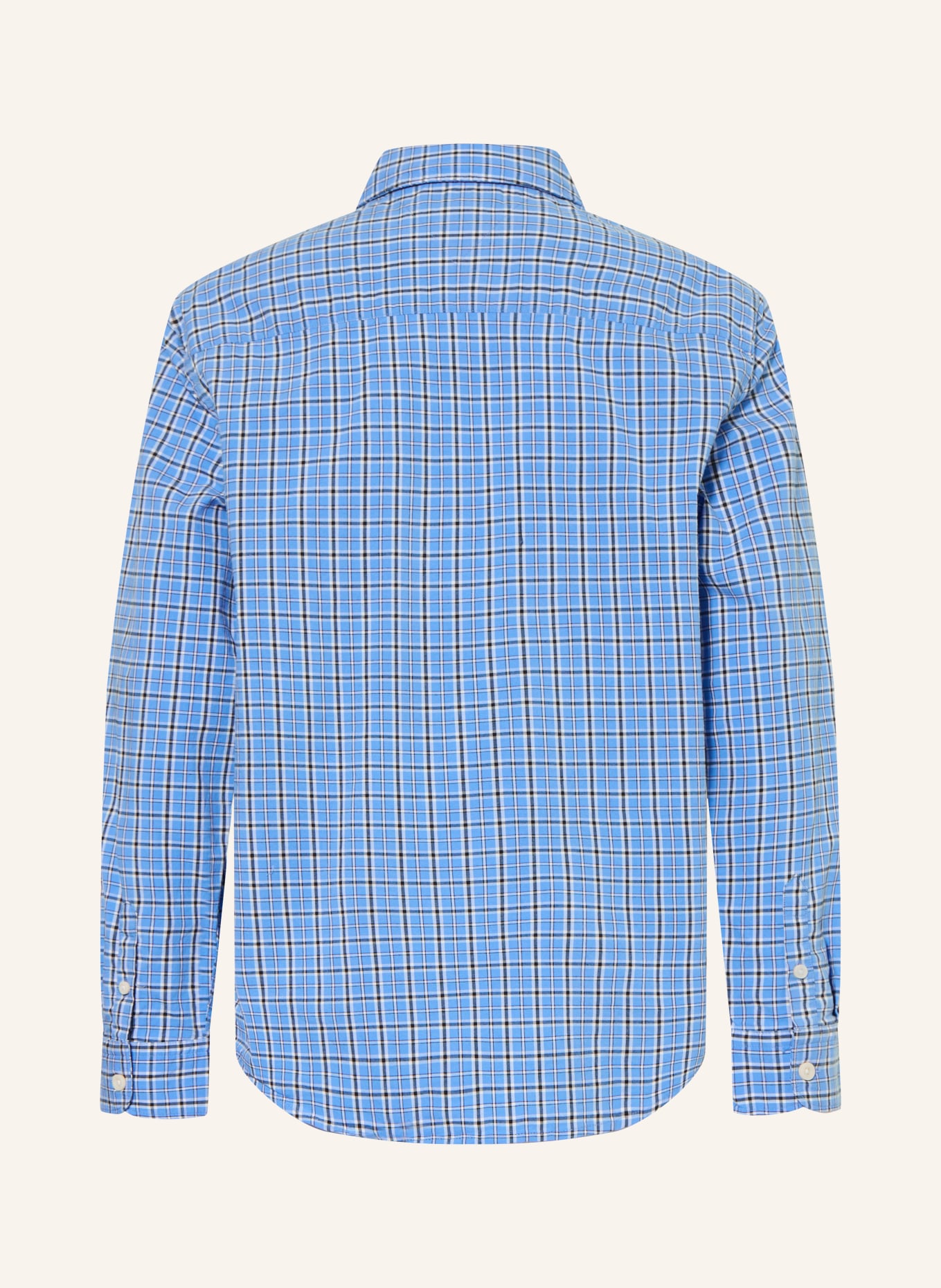 TOMMY HILFIGER Hemd: HELLBLAU / WEISS / SCHWARZ