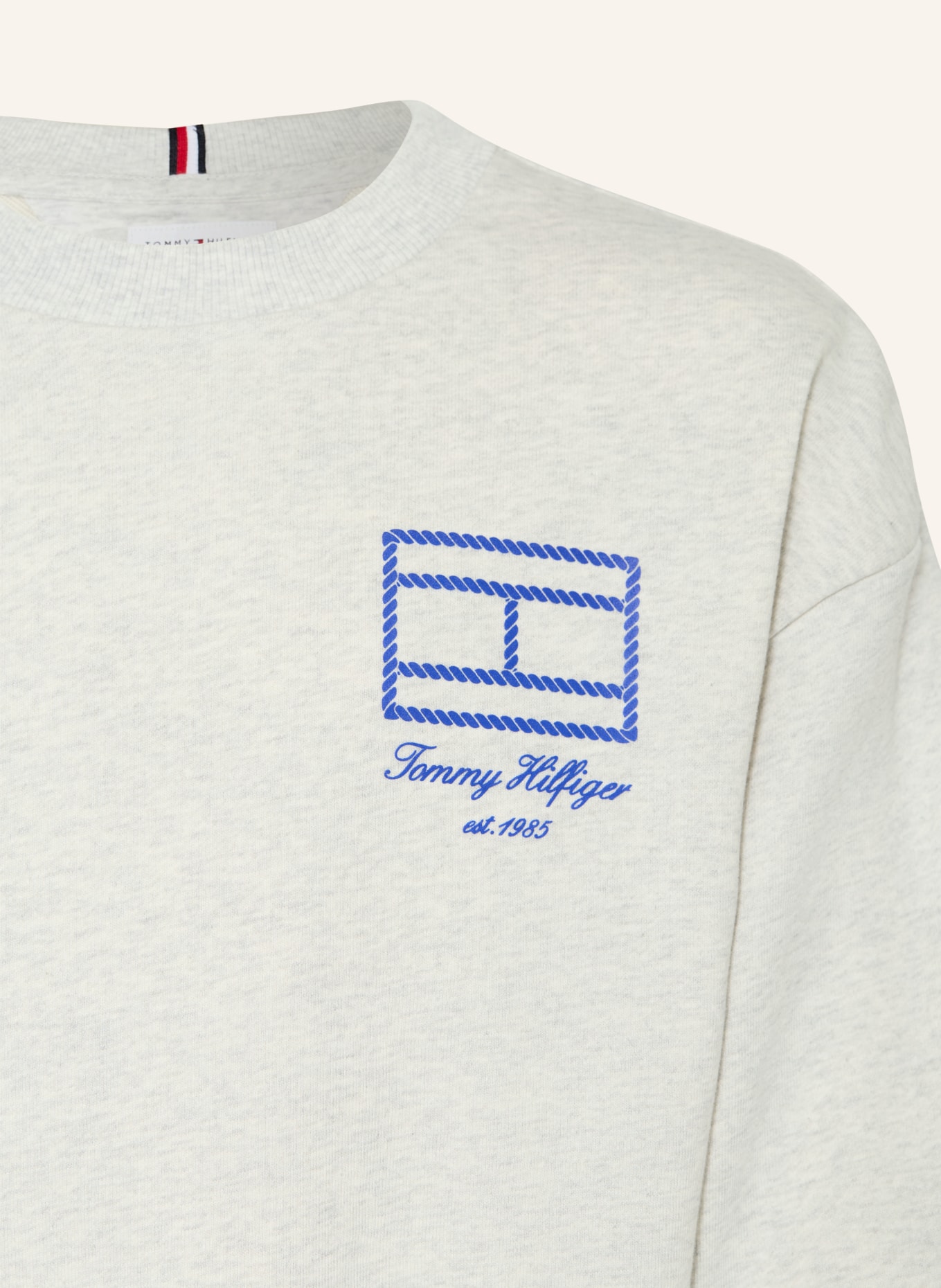 TOMMY HILFIGER Sweatshirt: LIGHT GRAY