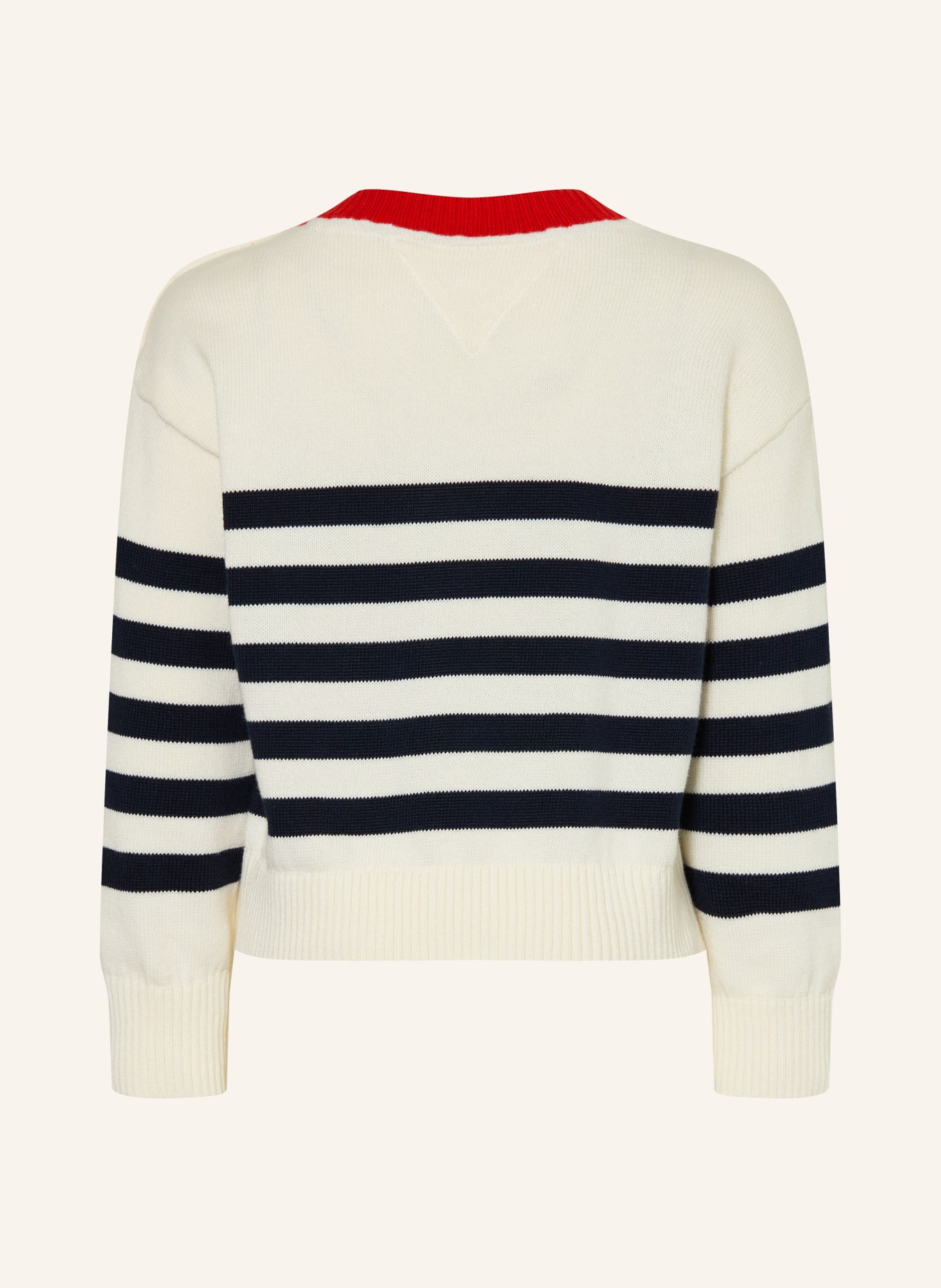 TOMMY HILFIGER Pulls: BLANC / ROUGE / BLEU FONCÉ