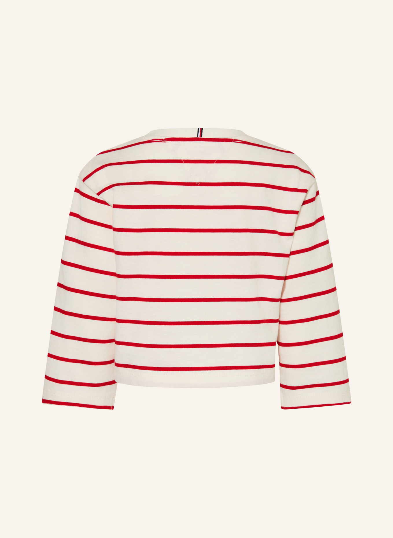 TOMMY HILFIGER Koszulka z długim rękawem: BIAŁY / CZERWONY / GRANATOWY