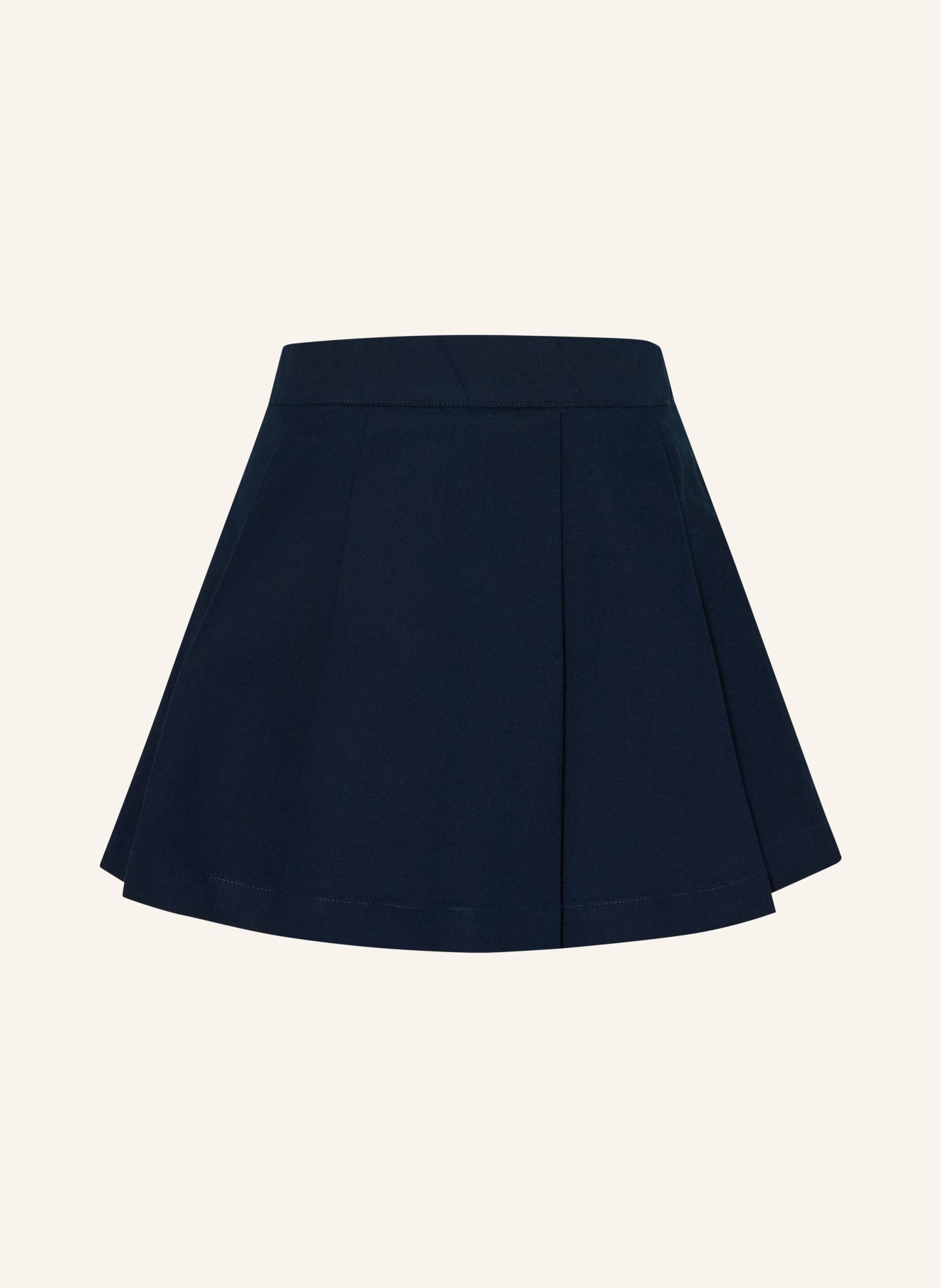 TOMMY HILFIGER Jupe plissée: BLEU FONCÉ / OR