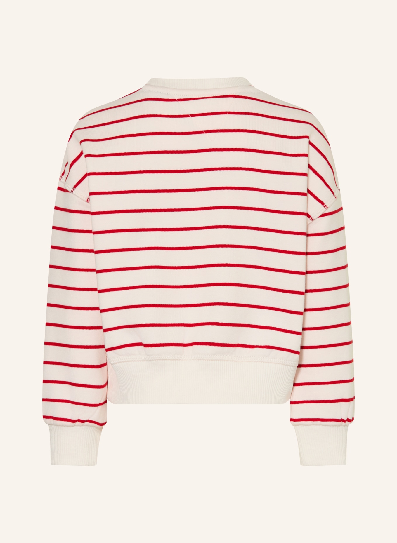 TOMMY HILFIGER Sweat-shirt: BLANC / ROUGE / BLEU FONCÉ