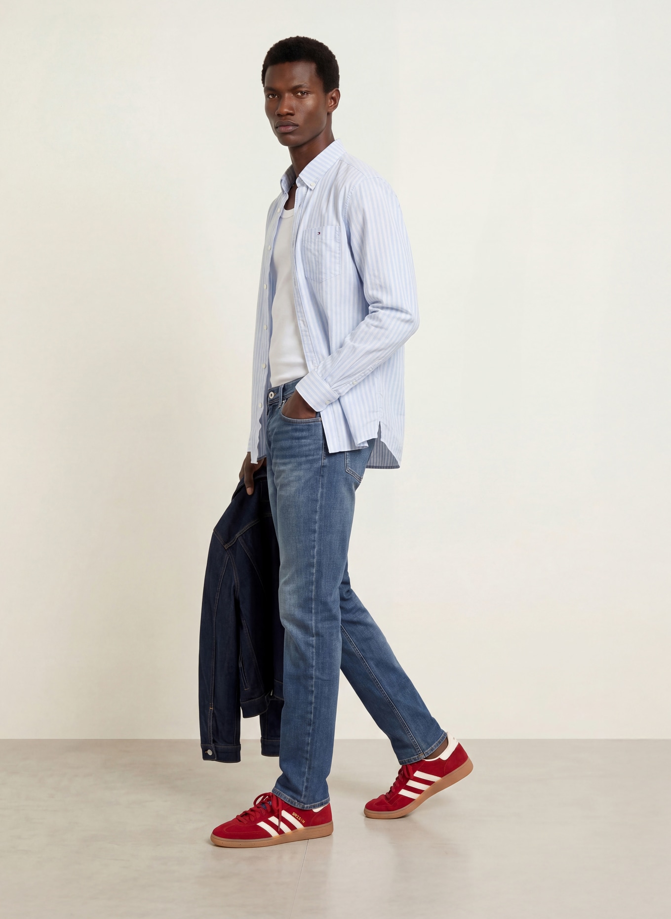 TOMMY JEANS Jean SCANTON coupe slim: 1DA Denim Grey 01