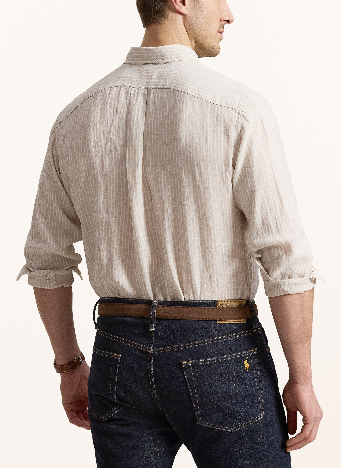 POLO RALPH LAUREN Big & Tall chemise en lin: BEIGE
