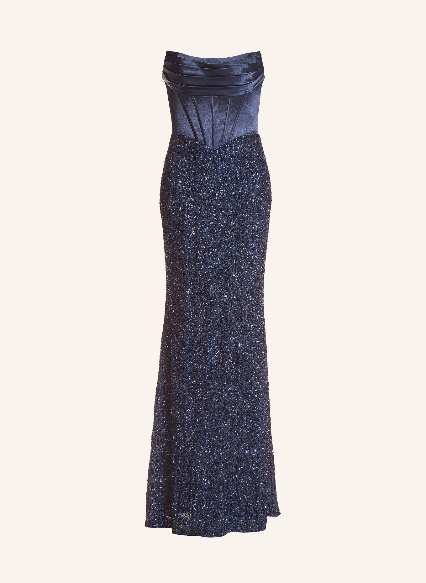 Hey Kyla Avondjurk met pailletten: DONKERBLAUW