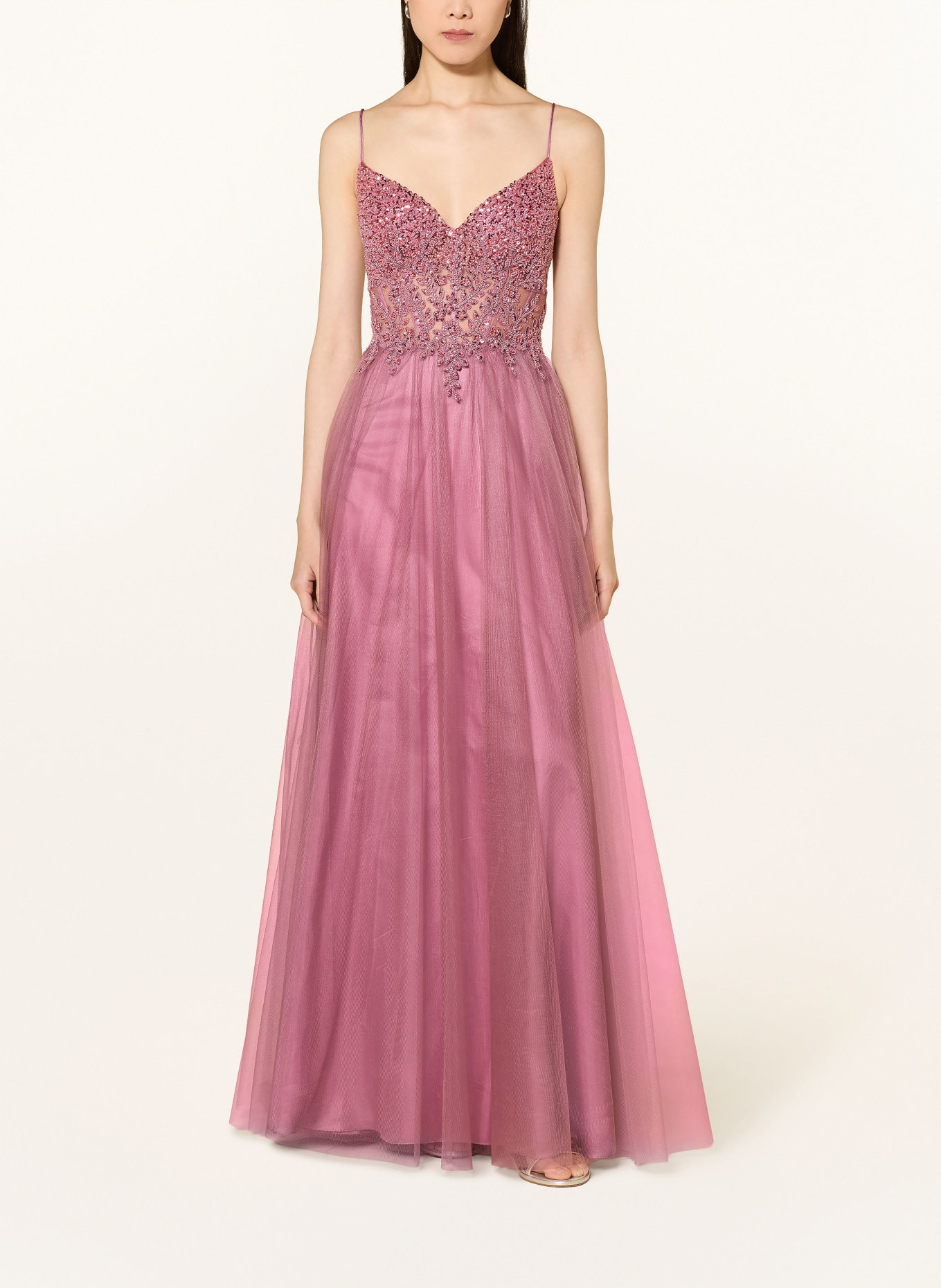 Hey Kyla Abendkleid mit Pailletten und Schmuckperlen: ALTROSA