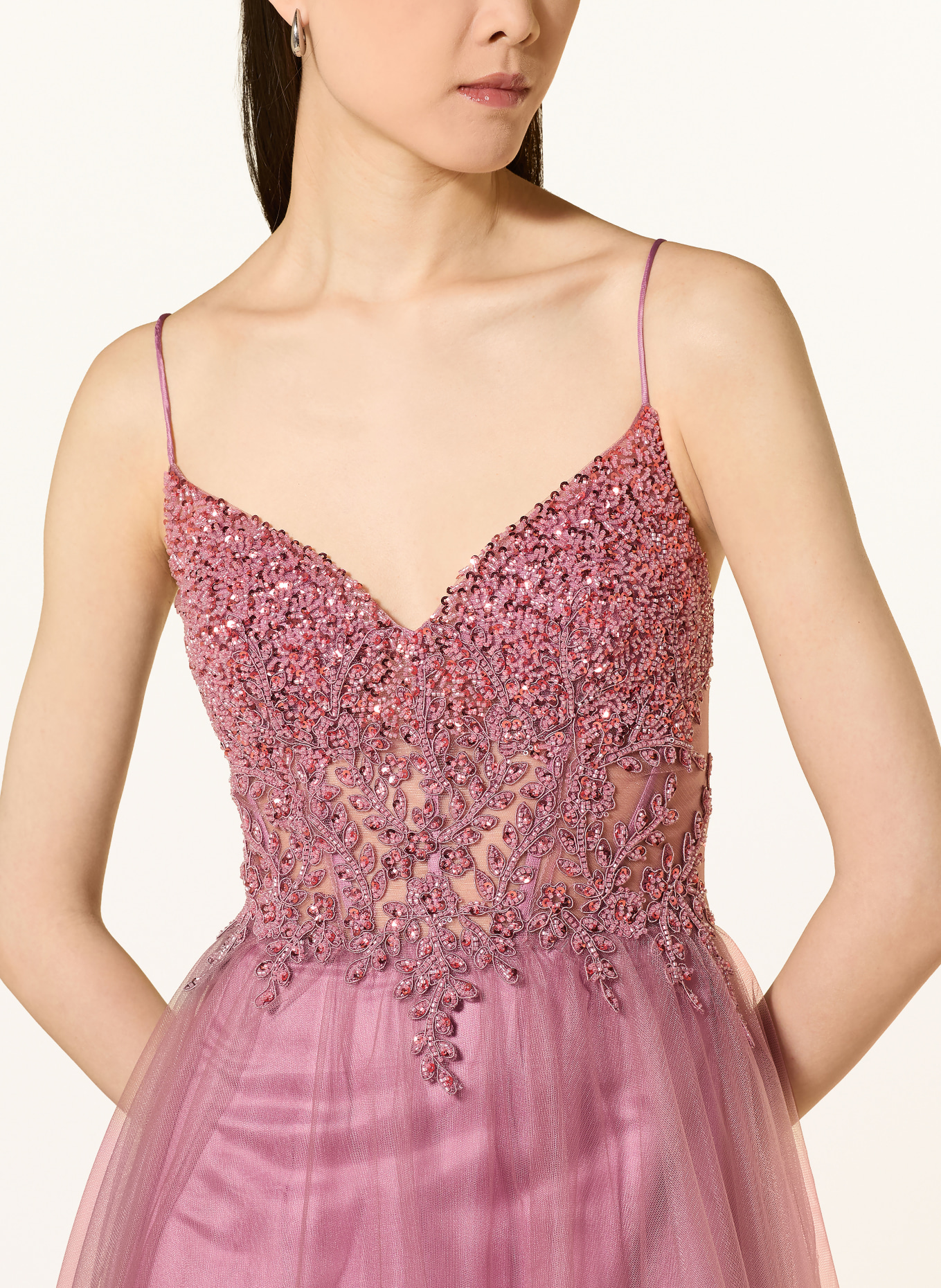 Hey Kyla Abendkleid mit Pailletten und Schmuckperlen: ALTROSA