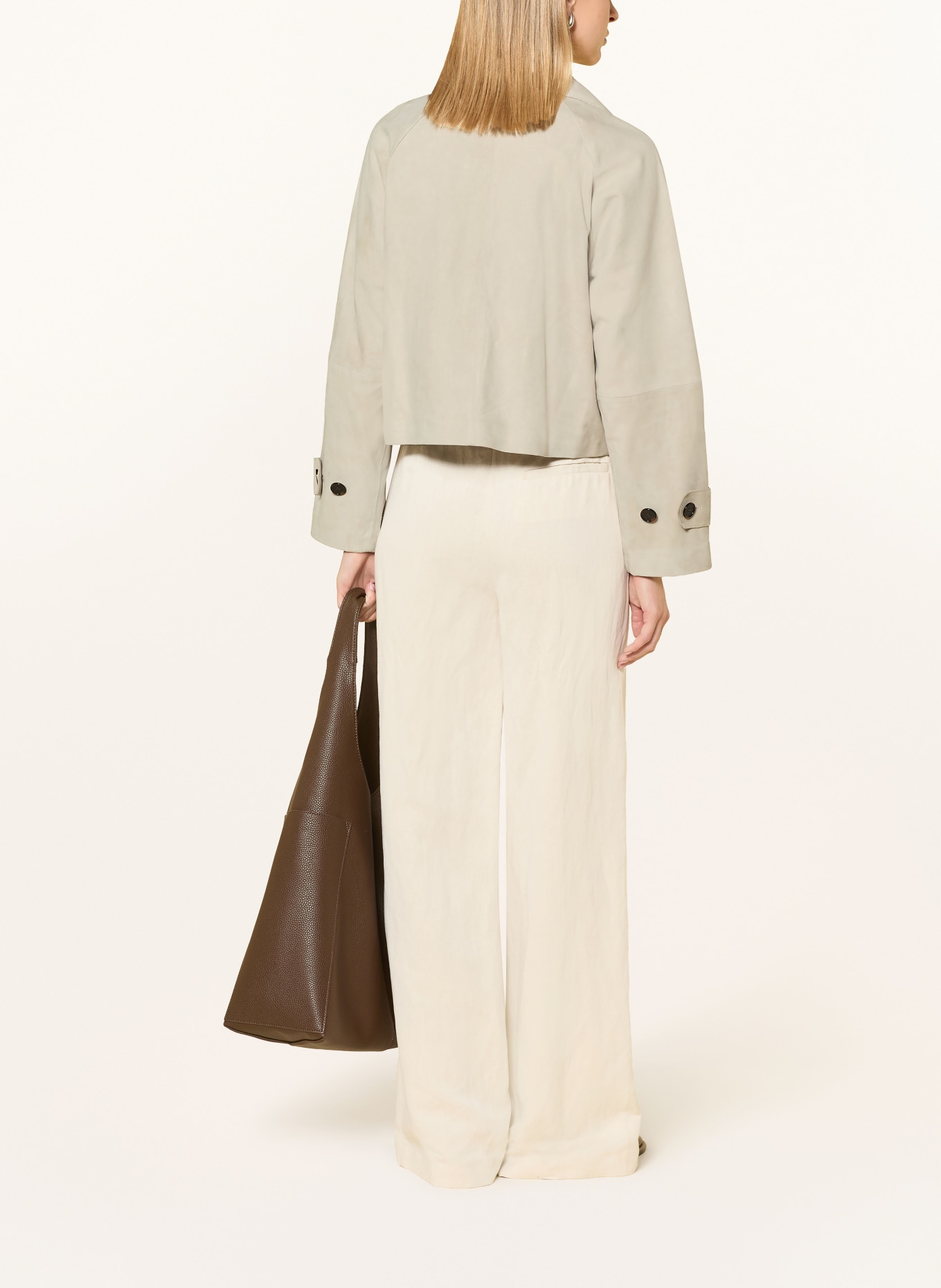 Marc O'Polo Lederjacke: ECRU