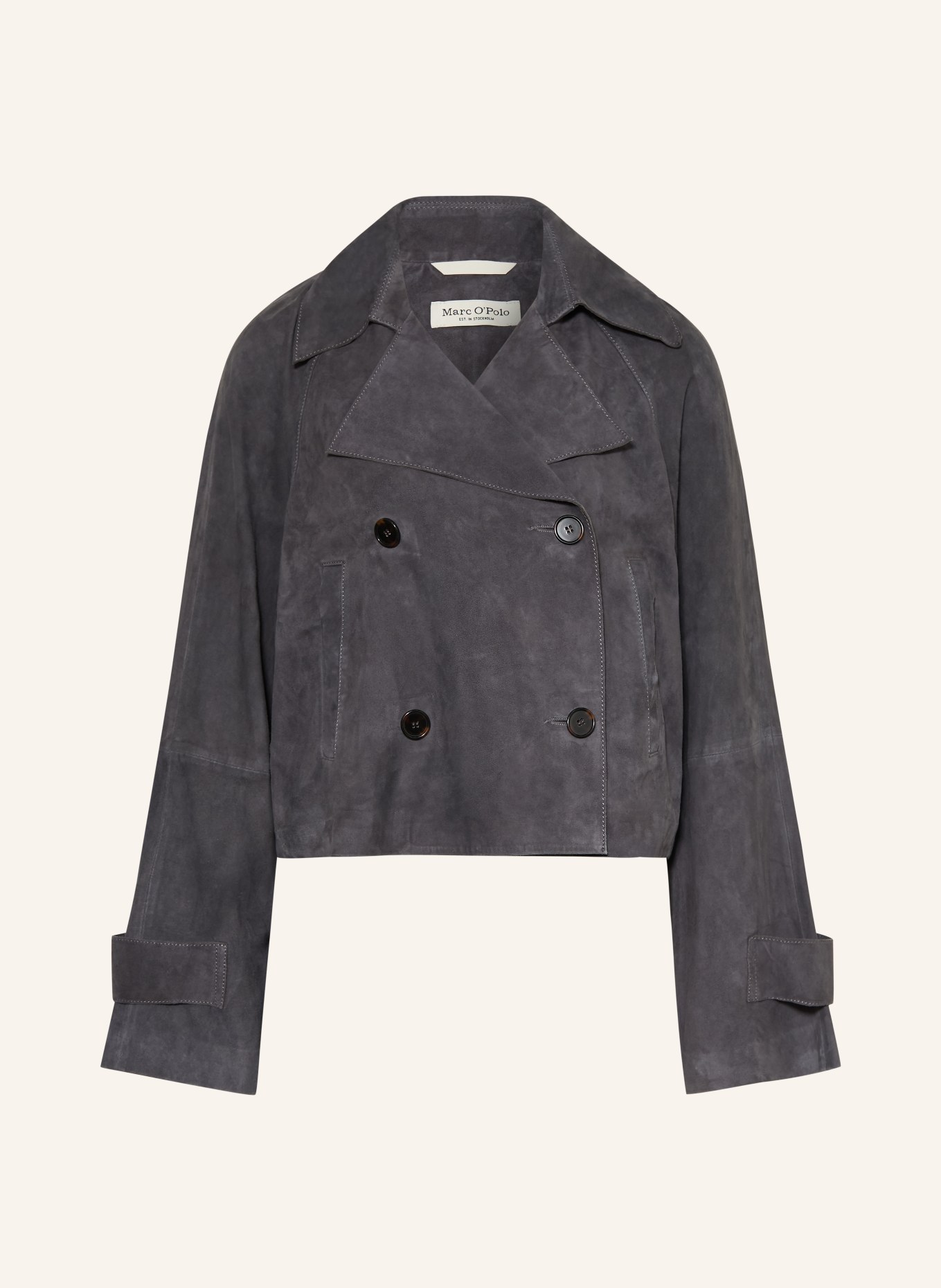 Marc O'Polo Leather jacket: BLUE GRAY