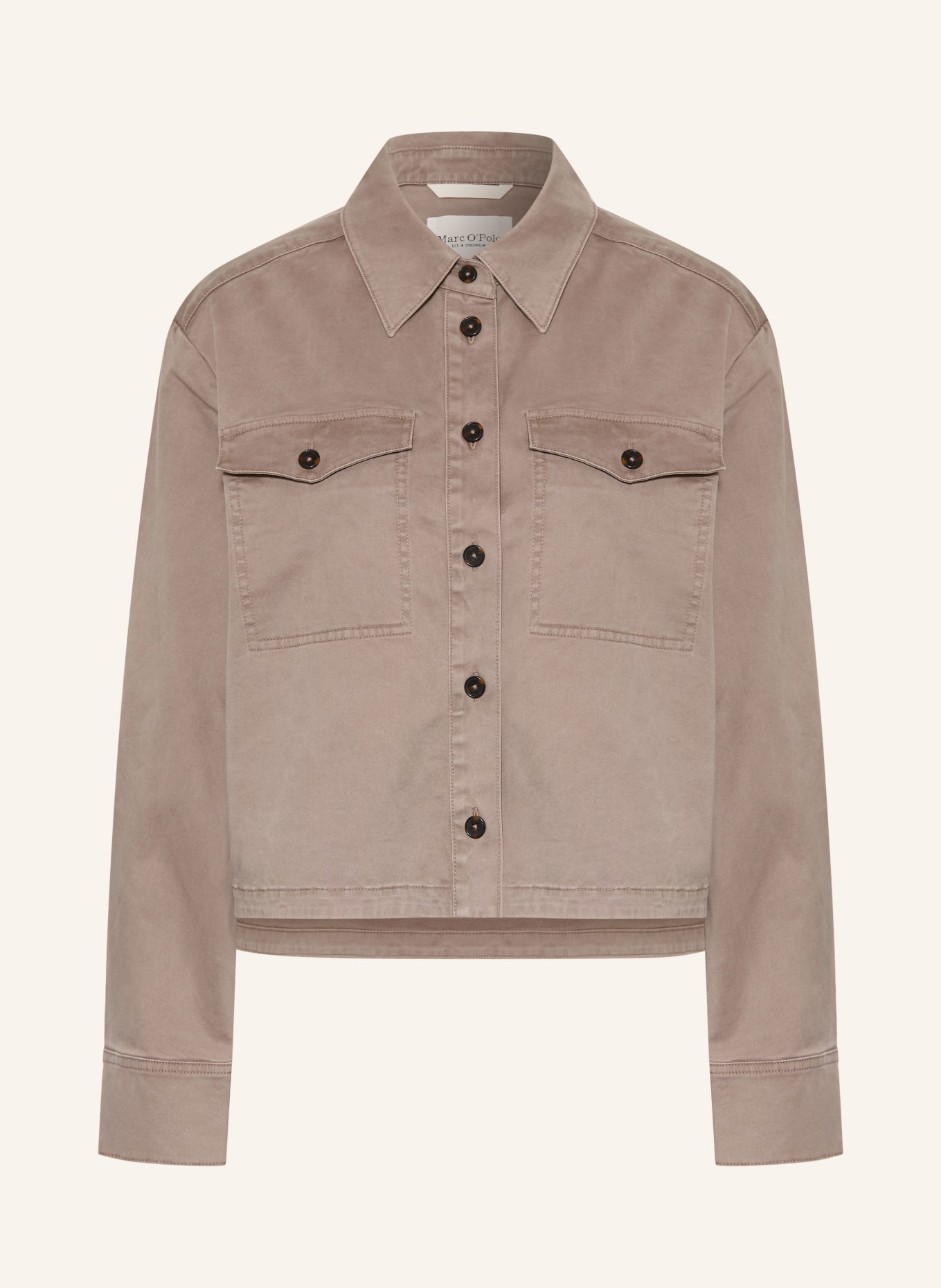 Marc O'Polo Overshirt: HELLBRAUN