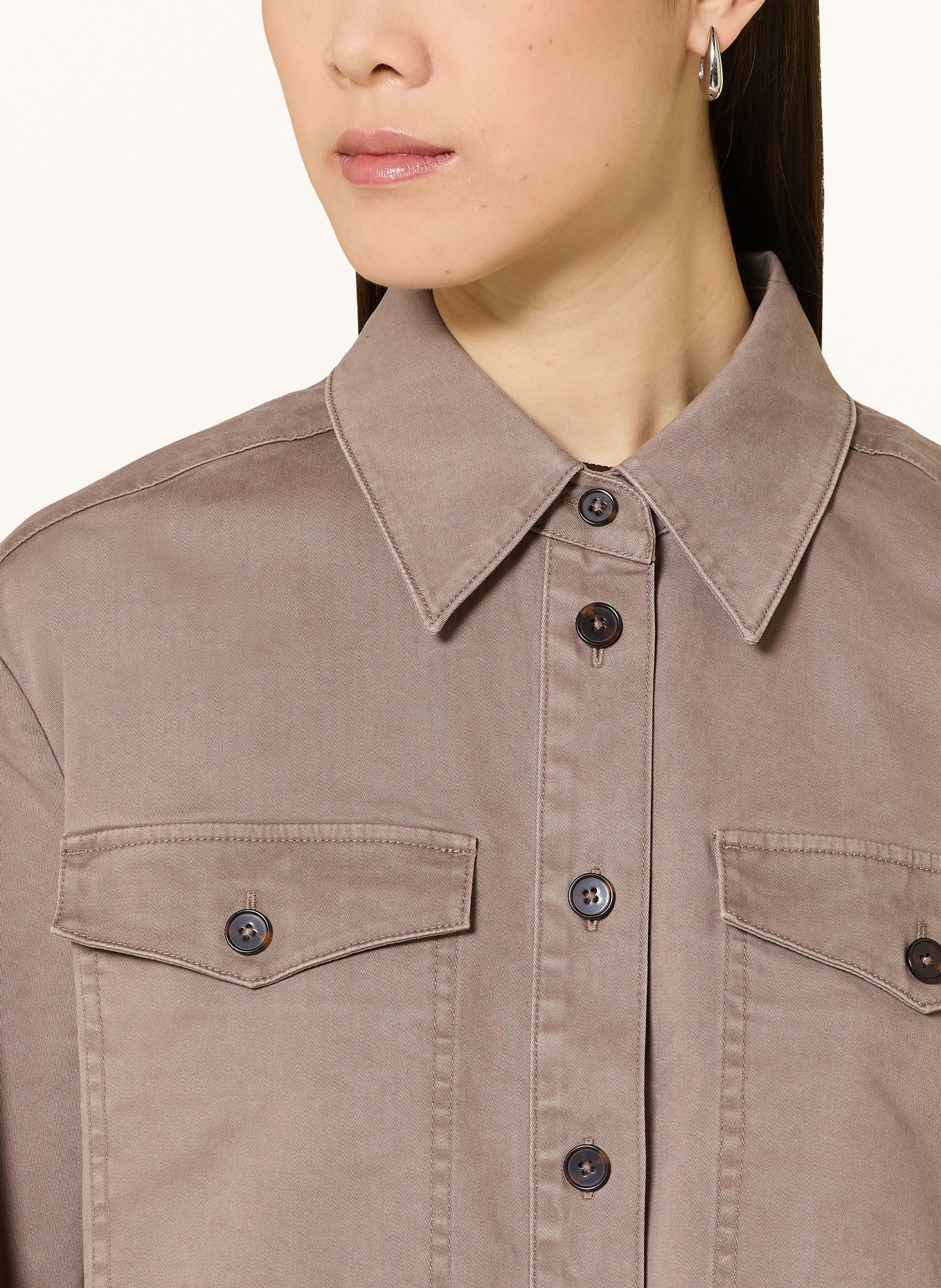 Marc O'Polo Overshirt: HELLBRAUN