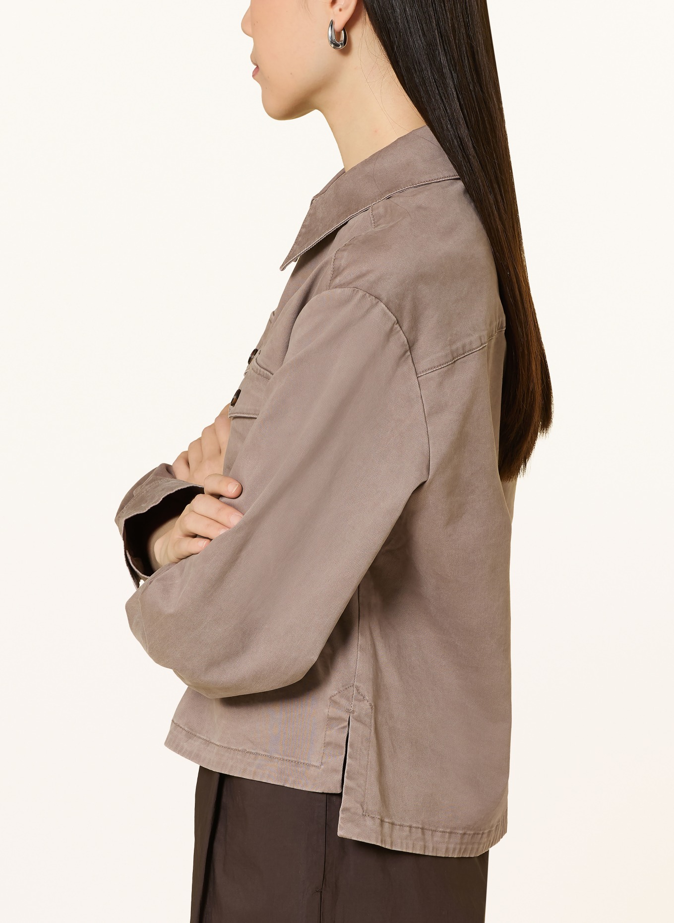 Marc O'Polo Overshirt: HELLBRAUN