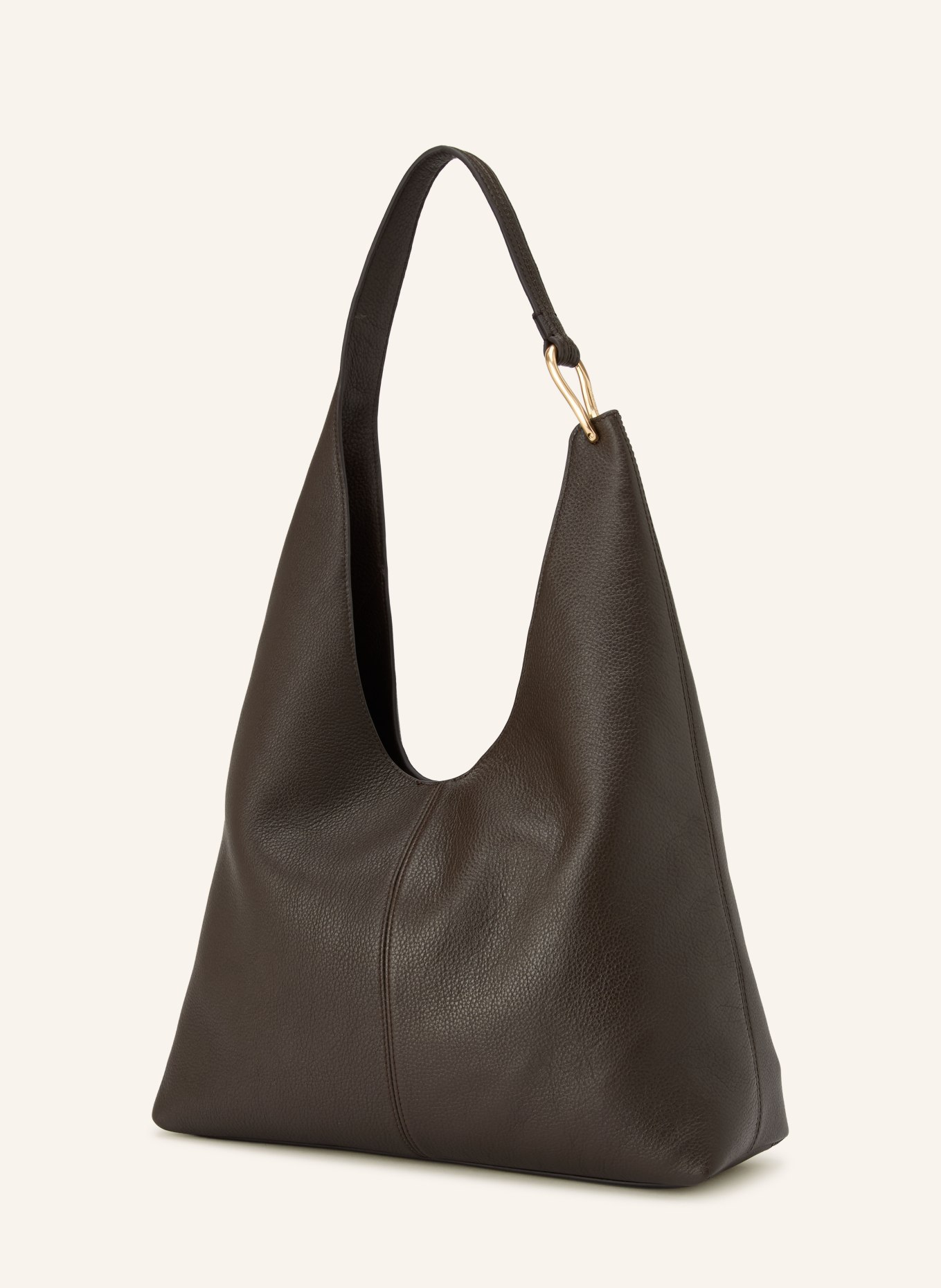Calvin Klein Schultertasche: DUNKELBRAUN / GOLD