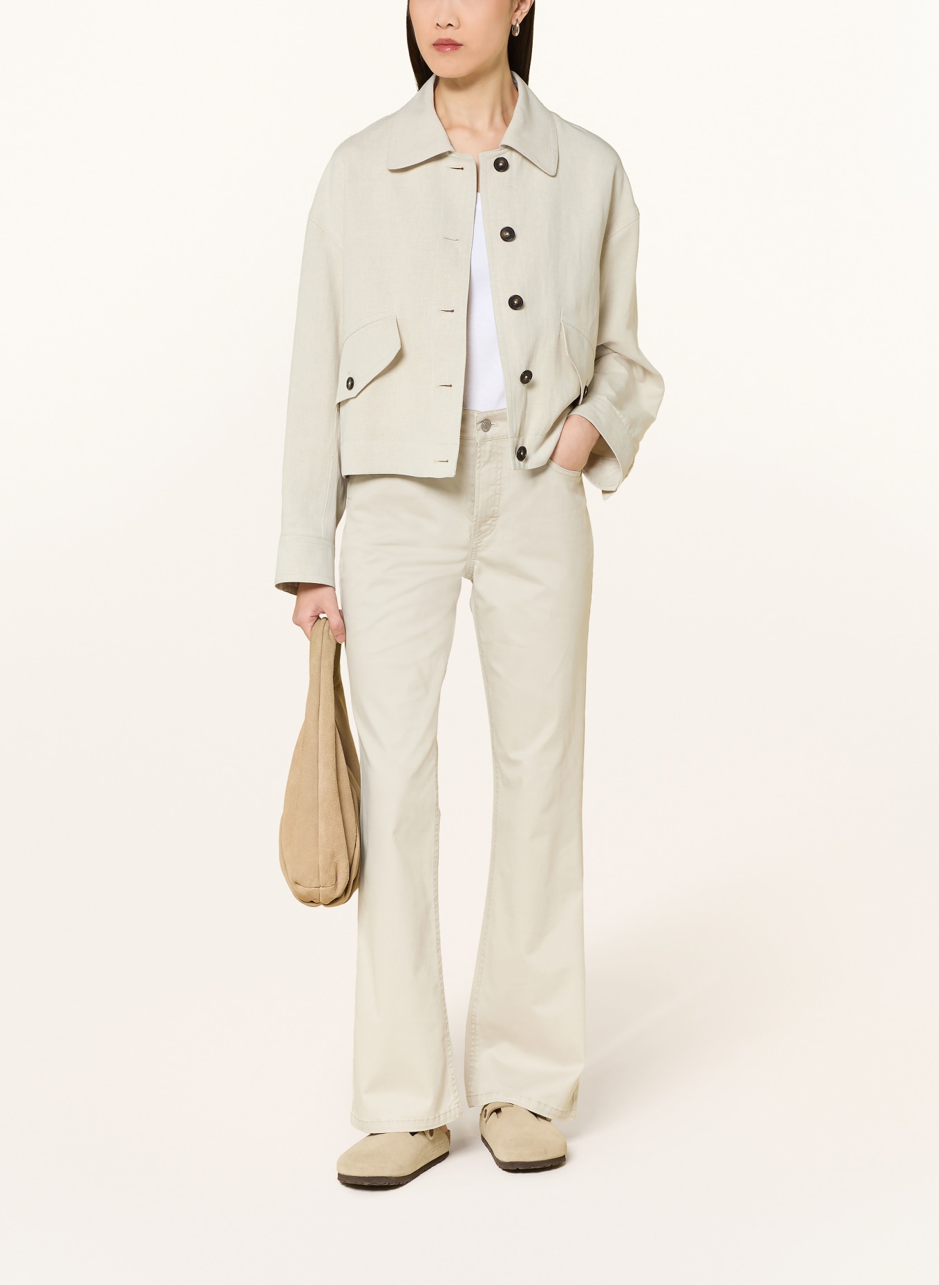 Marc O'Polo Linen overshirt: ECRU