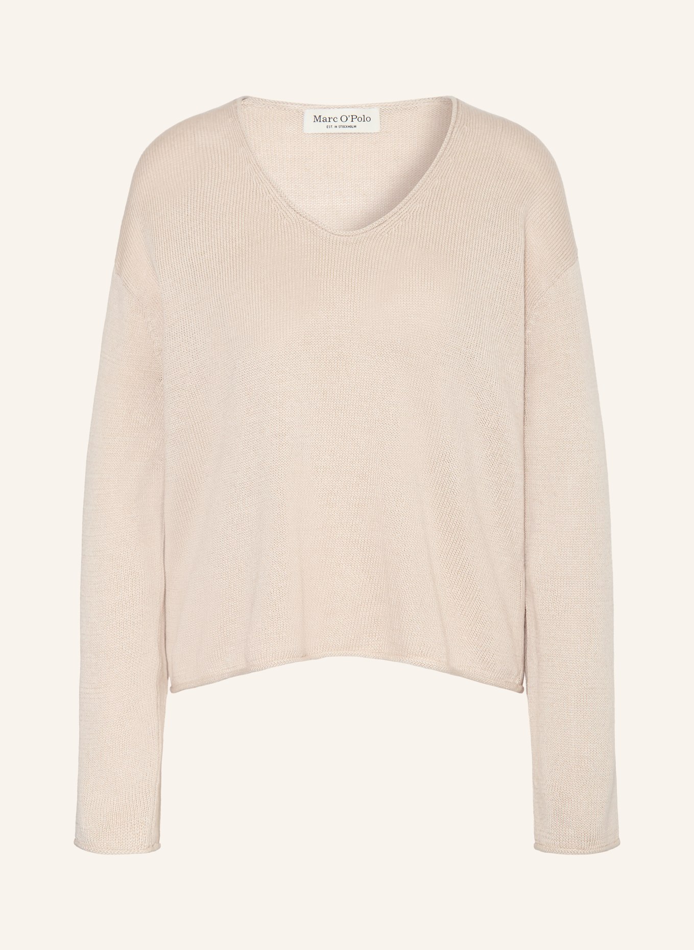 Marc O'Polo Pullover mit Leinen: HELLGRAU