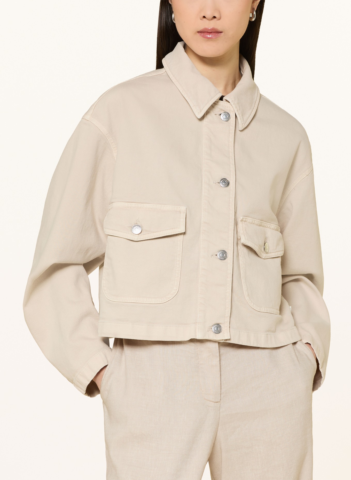 Marc O'Polo Denim jacket: 707 gray silk