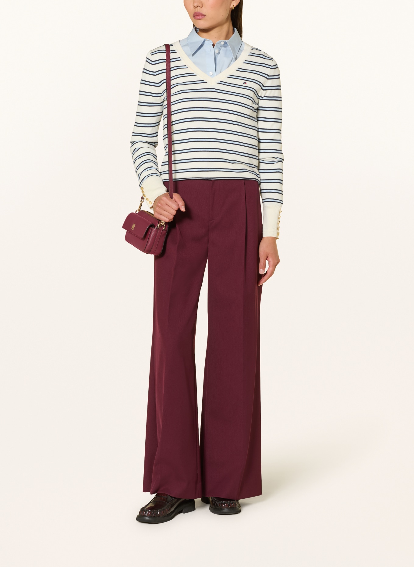 TOMMY HILFIGER Shoulder bag: DARK RED