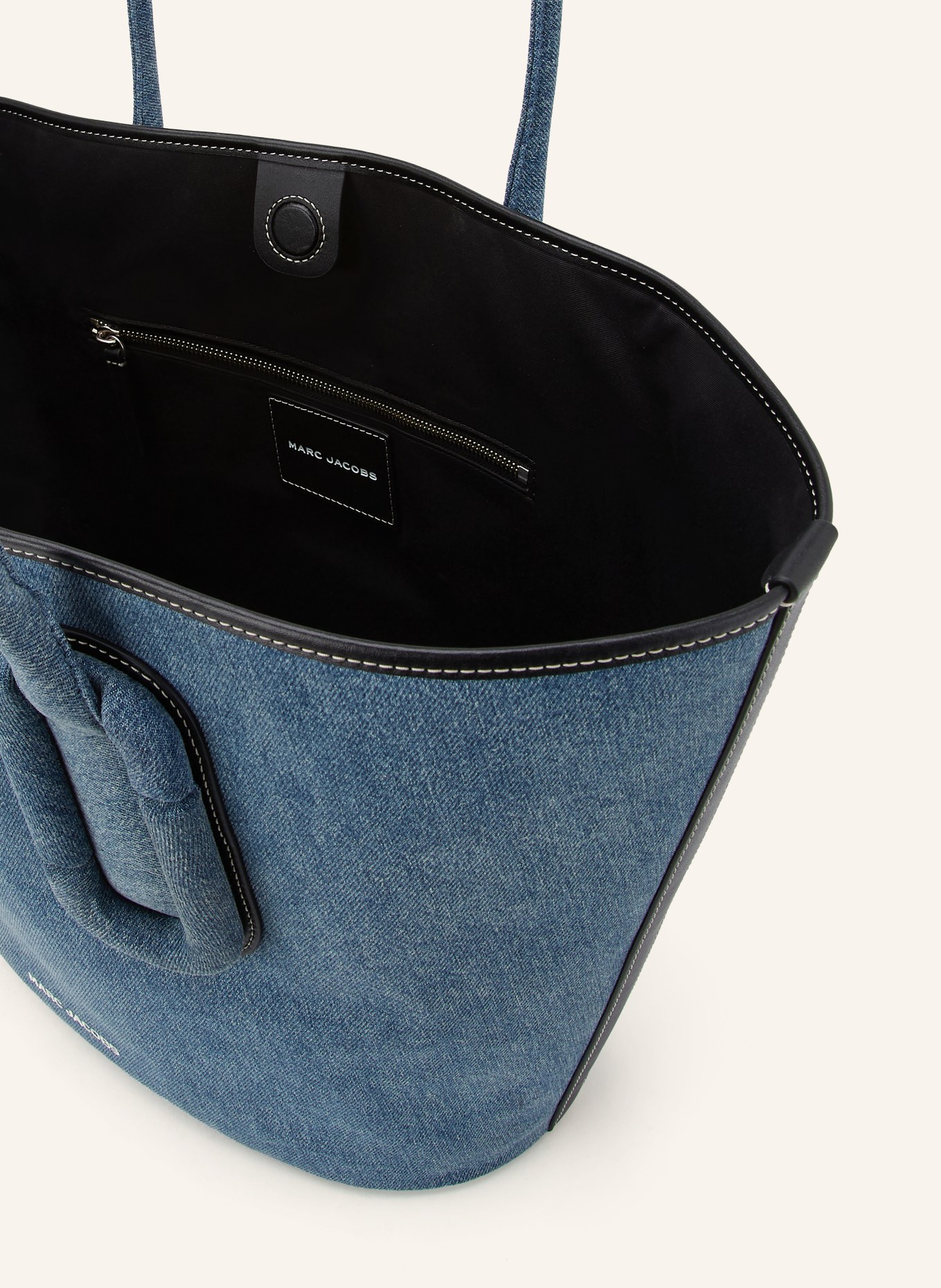 MARC JACOBS Shopper THE BASKET DENIM: BLAU