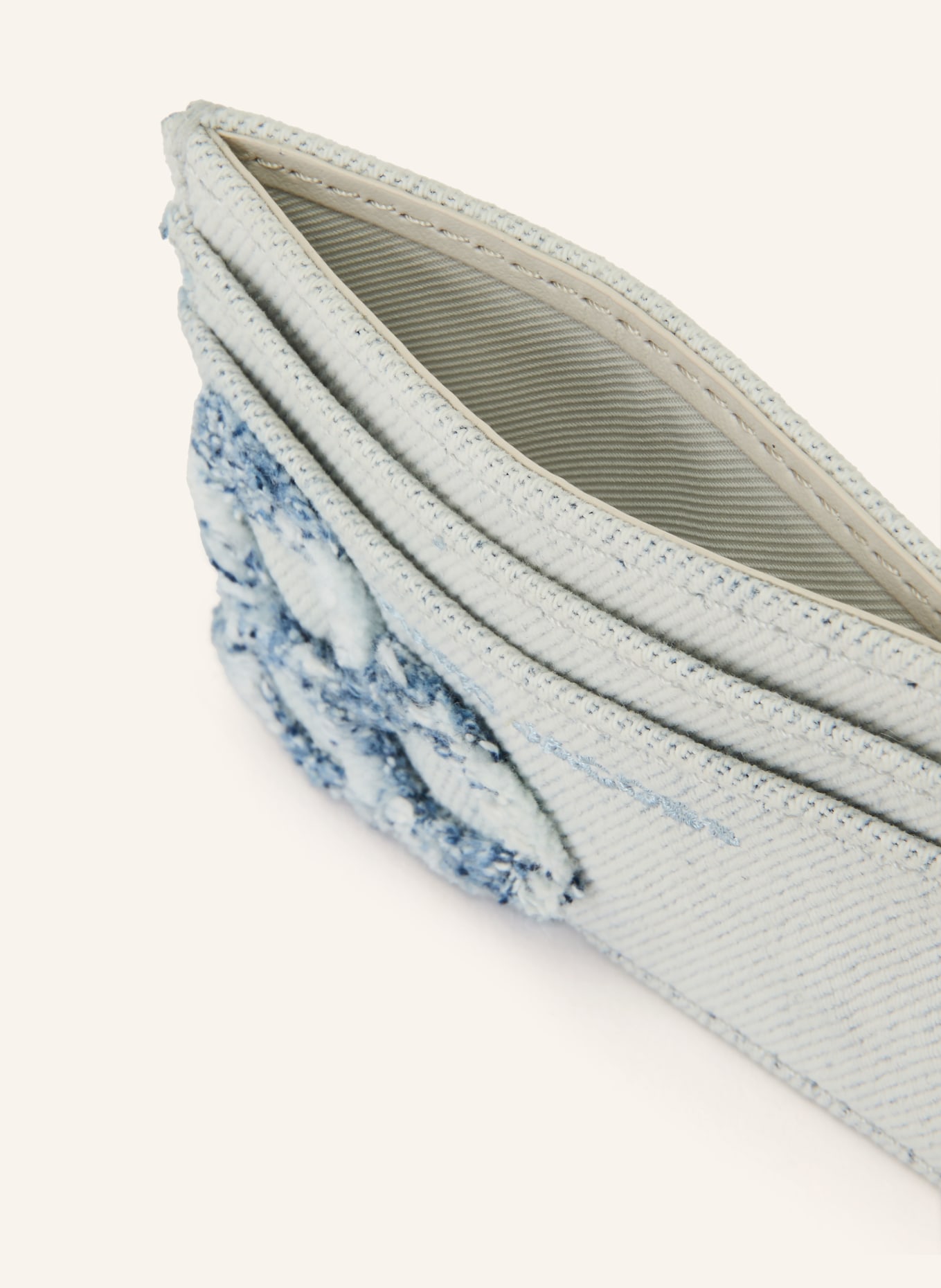 MARC JACOBS Kartenetui THE DAISY DENIM CARD CASE: HELLBLAU