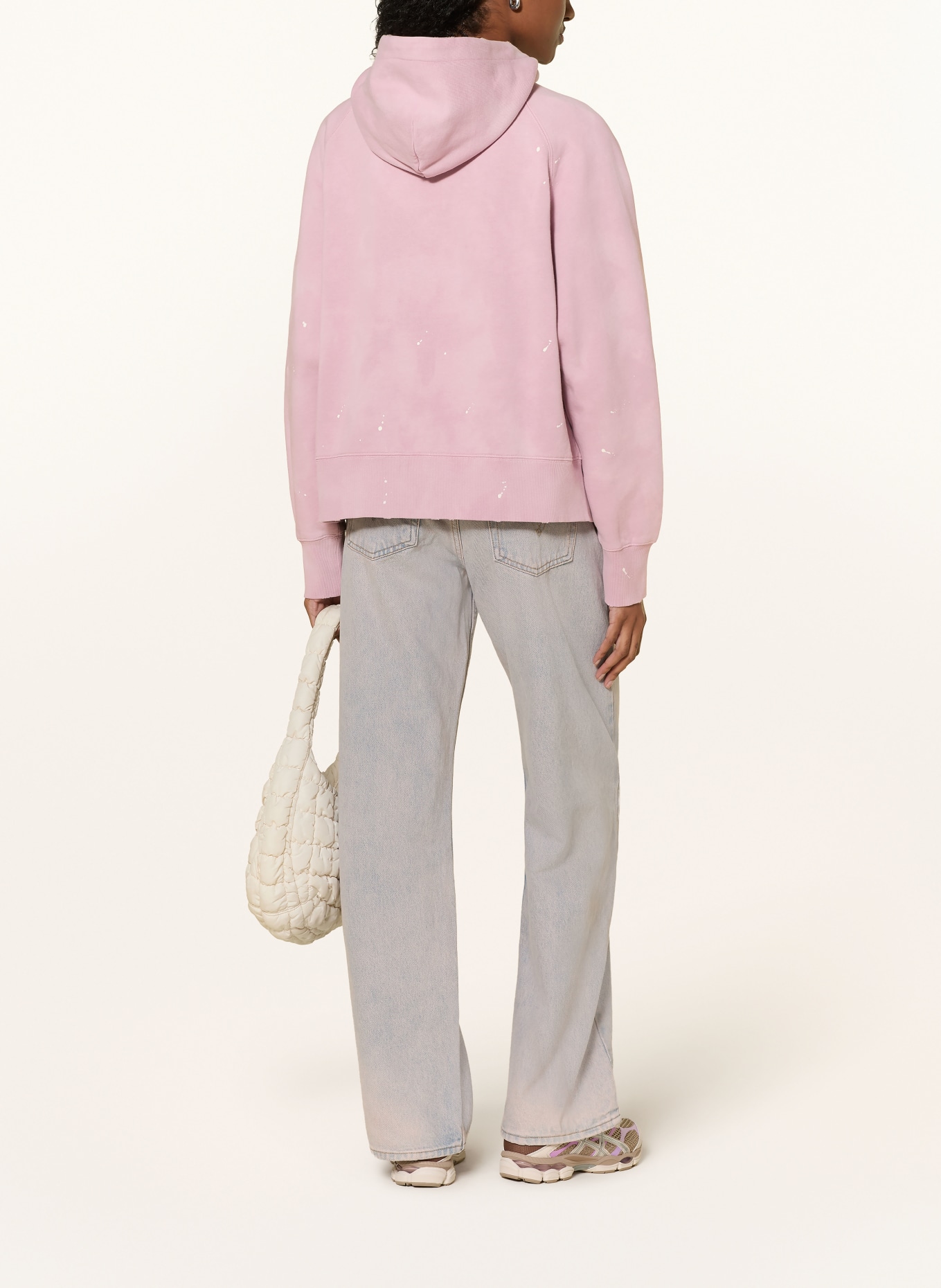 carhartt WIP Sweatjack PAINTER: ROSÉ / WIT