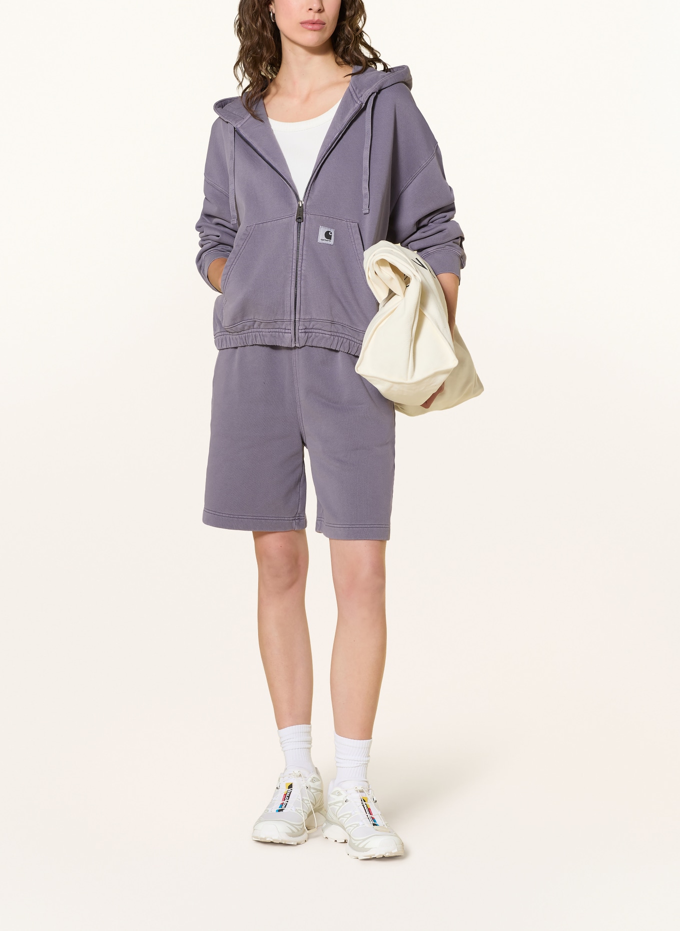 carhartt WIP HOGGARD Zip-up sweatshirt Jacket: DARK PURPLE