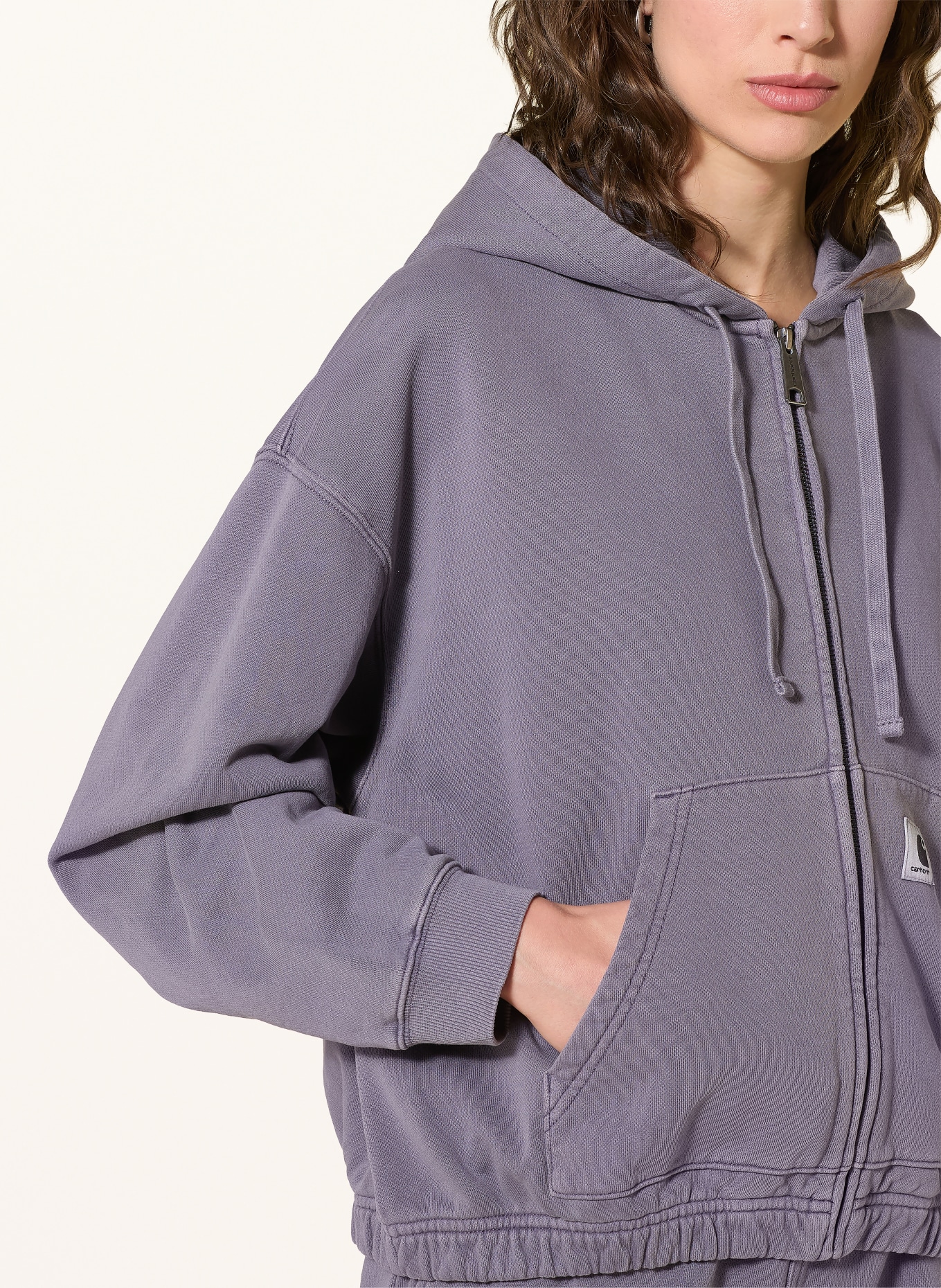 carhartt WIP HOGGARD Zip-up sweatshirt Jacket: DARK PURPLE