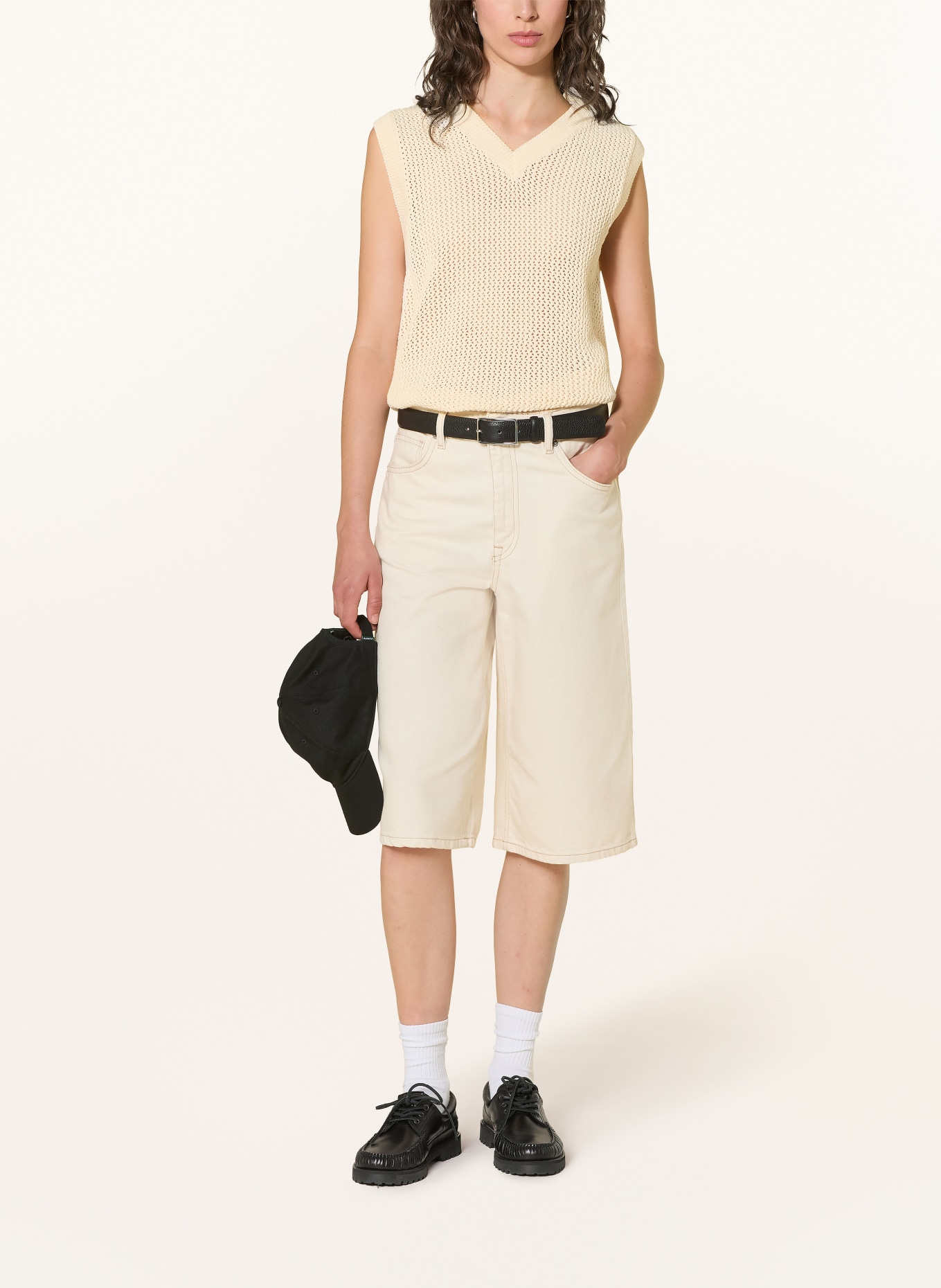 carhartt WIP STOCKTON Knit Top: CREAM