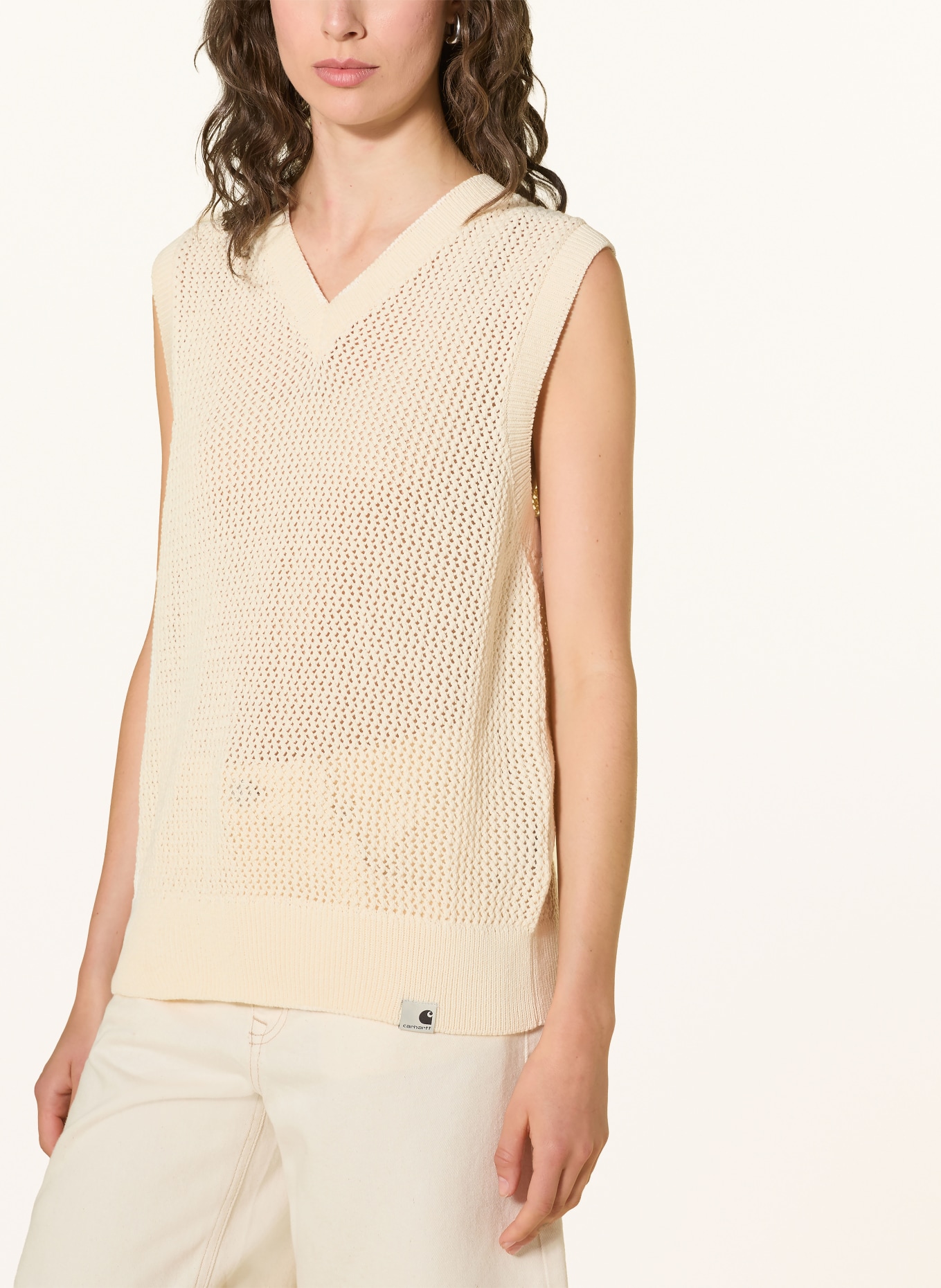 carhartt WIP STOCKTON Knit Top: CREAM