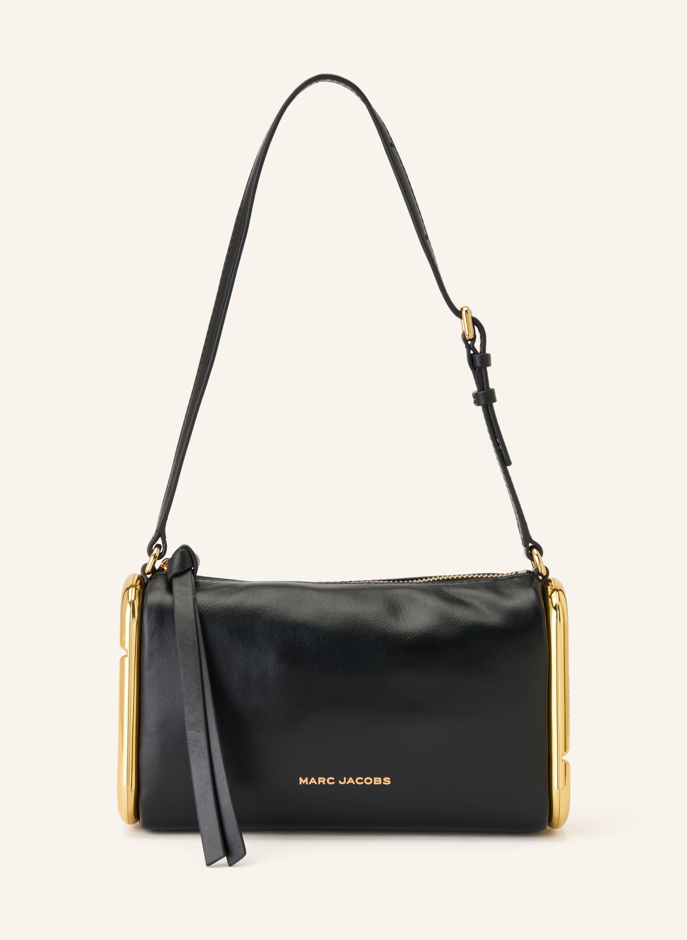 MARC JACOBS Schultertasche THE SCENE SMALL SHOULDER BAG: SCHWARZ / GOLD