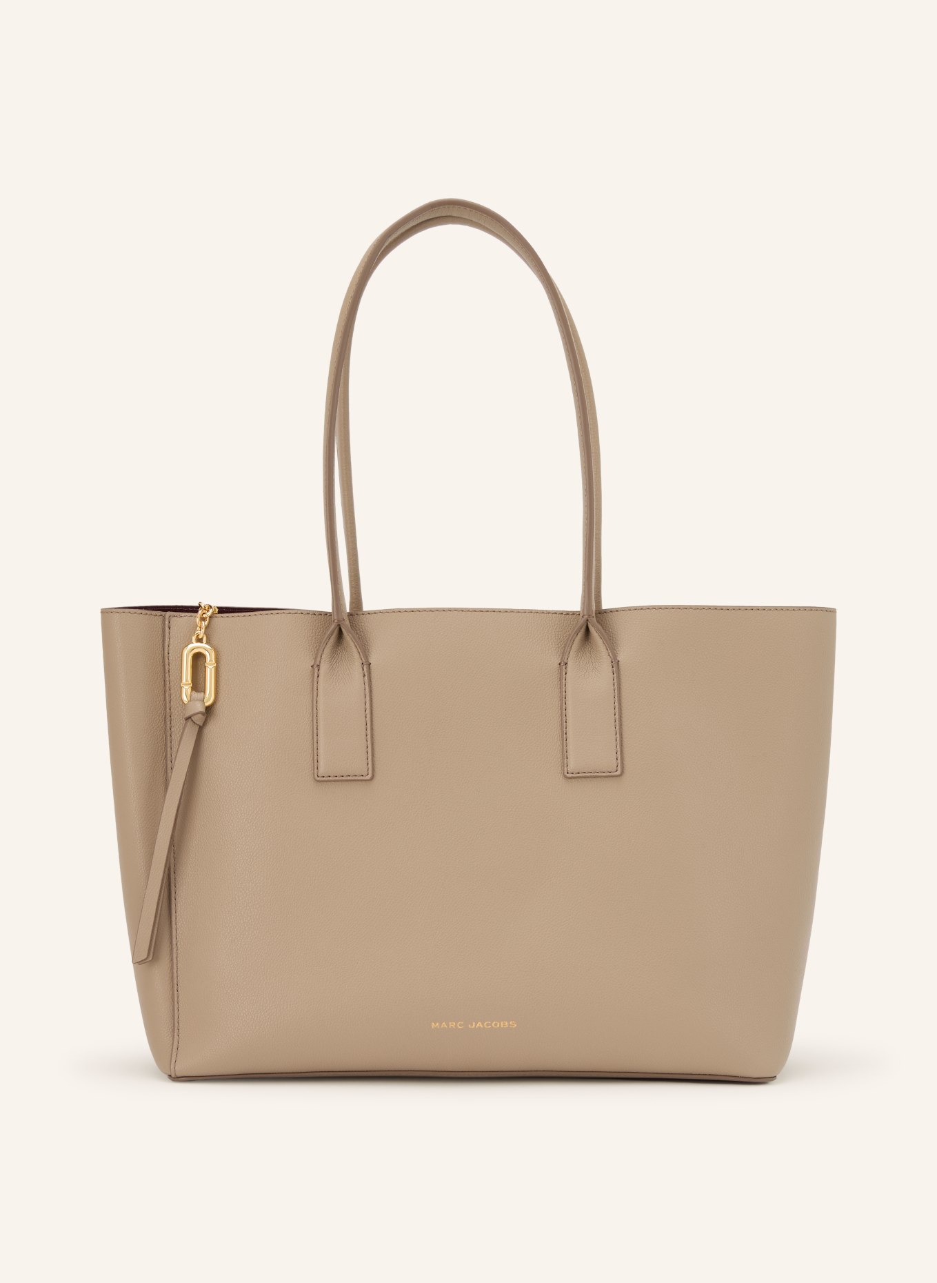 MARC JACOBS Shopper THE WORK TOTE: CREME / GOLD