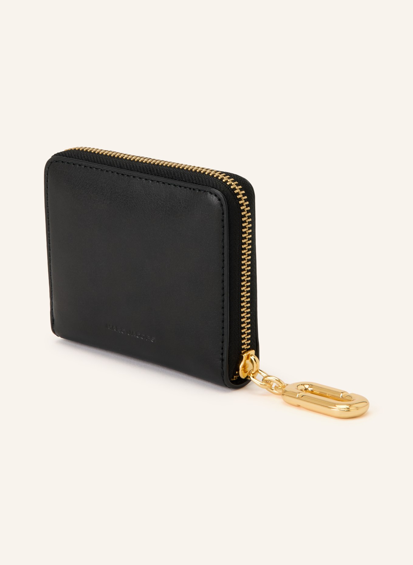 MARC JACOBS Geldbörse THE SCENE SLIM COMPACT WALLET: SCHWARZ / GOLD