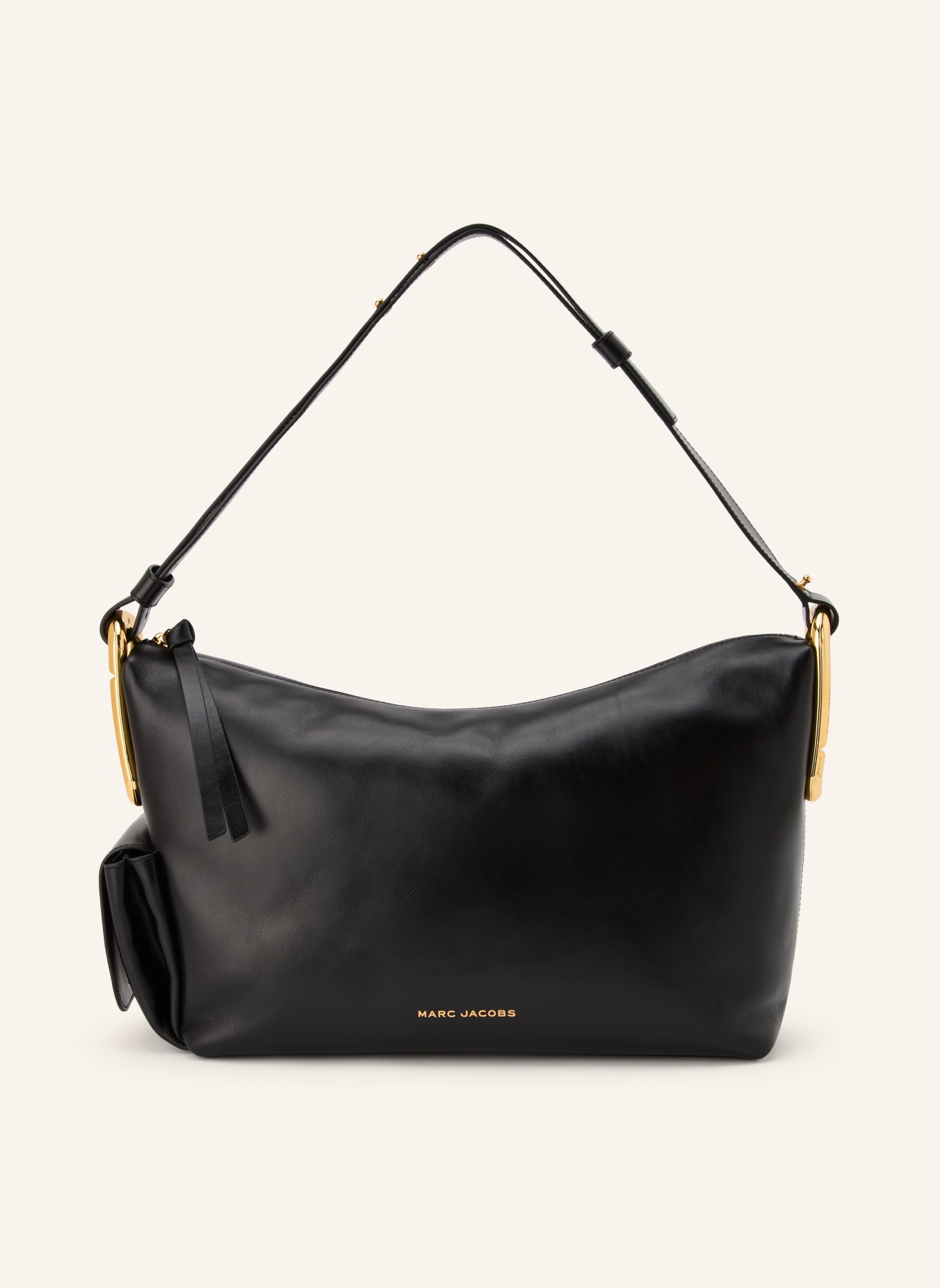 MARC JACOBS Sac seau THE SCENE LARGE SHOULDER BAG: NOIR / OR