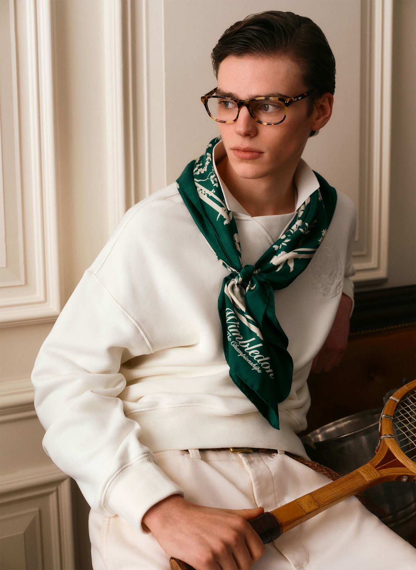 POLO RALPH LAUREN Sweatshirt: WHITE