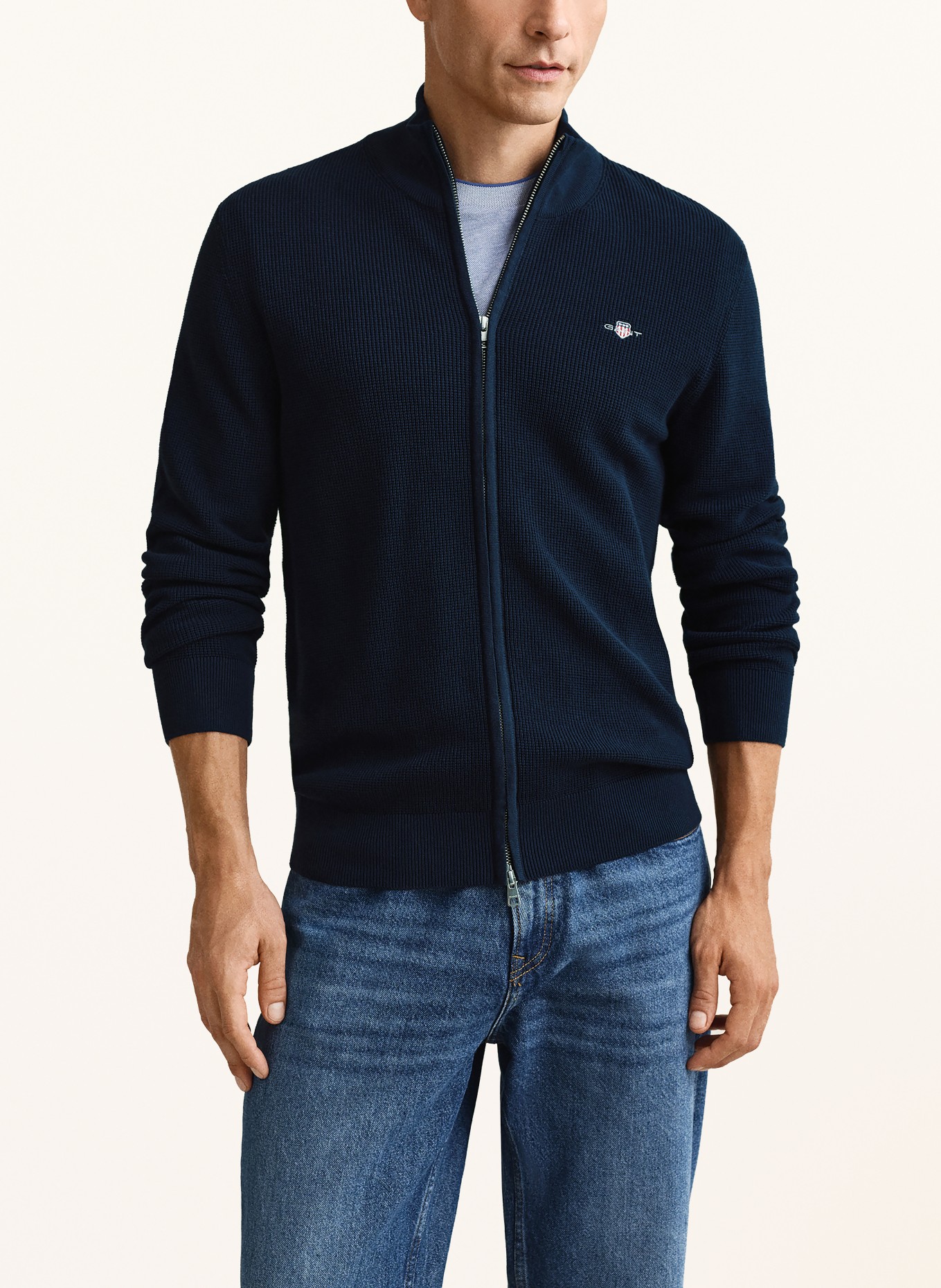 GANT cardigan: BLEU FONCÉ