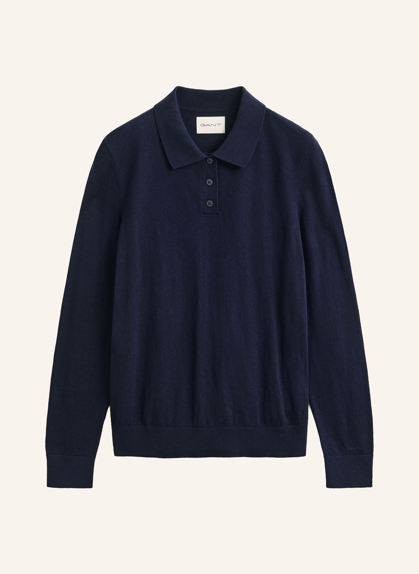 GANT Polo en maille: BLEU FONCÉ
