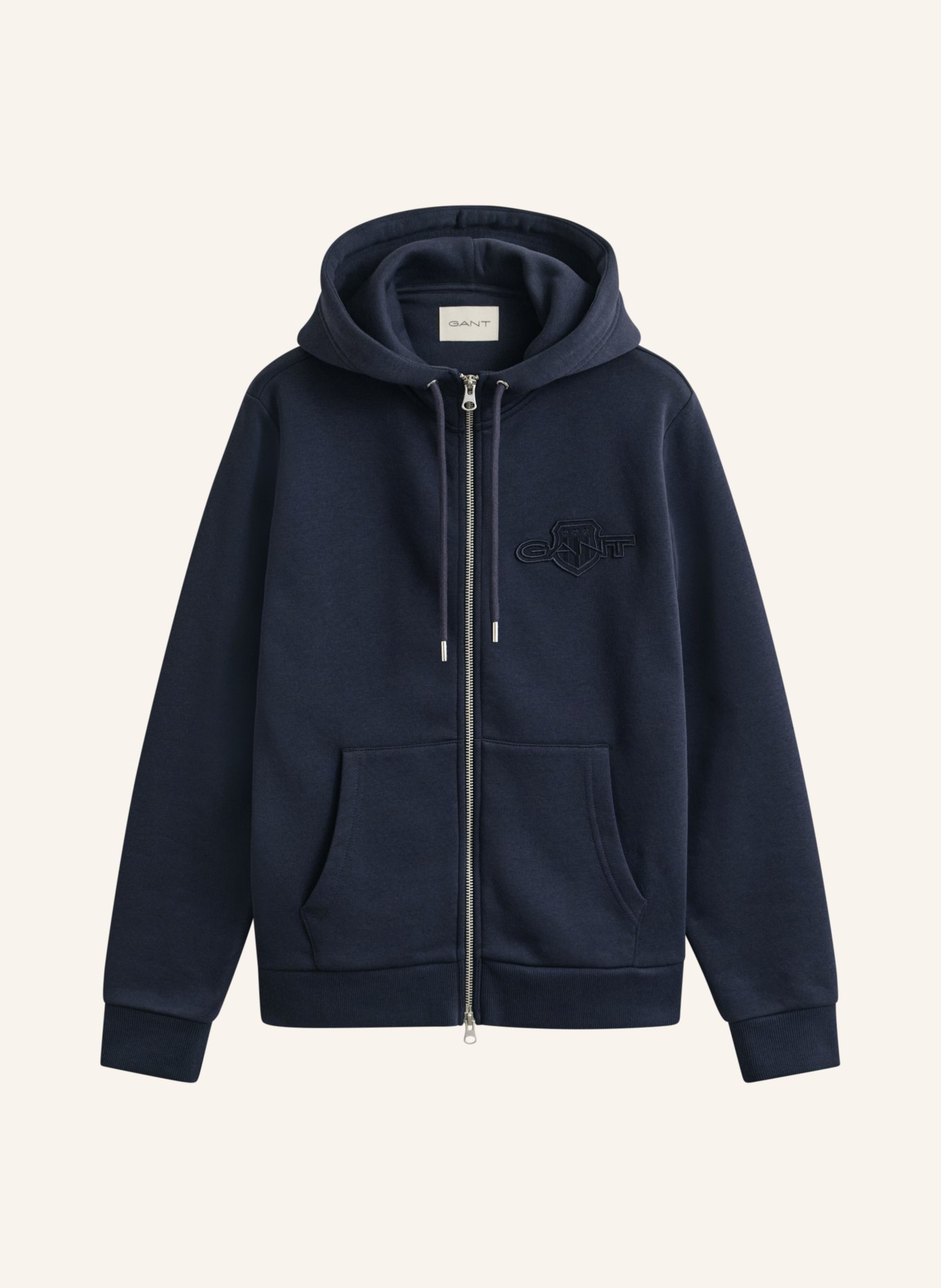 GANT Zip-up sweatshirt: DARK BLUE
