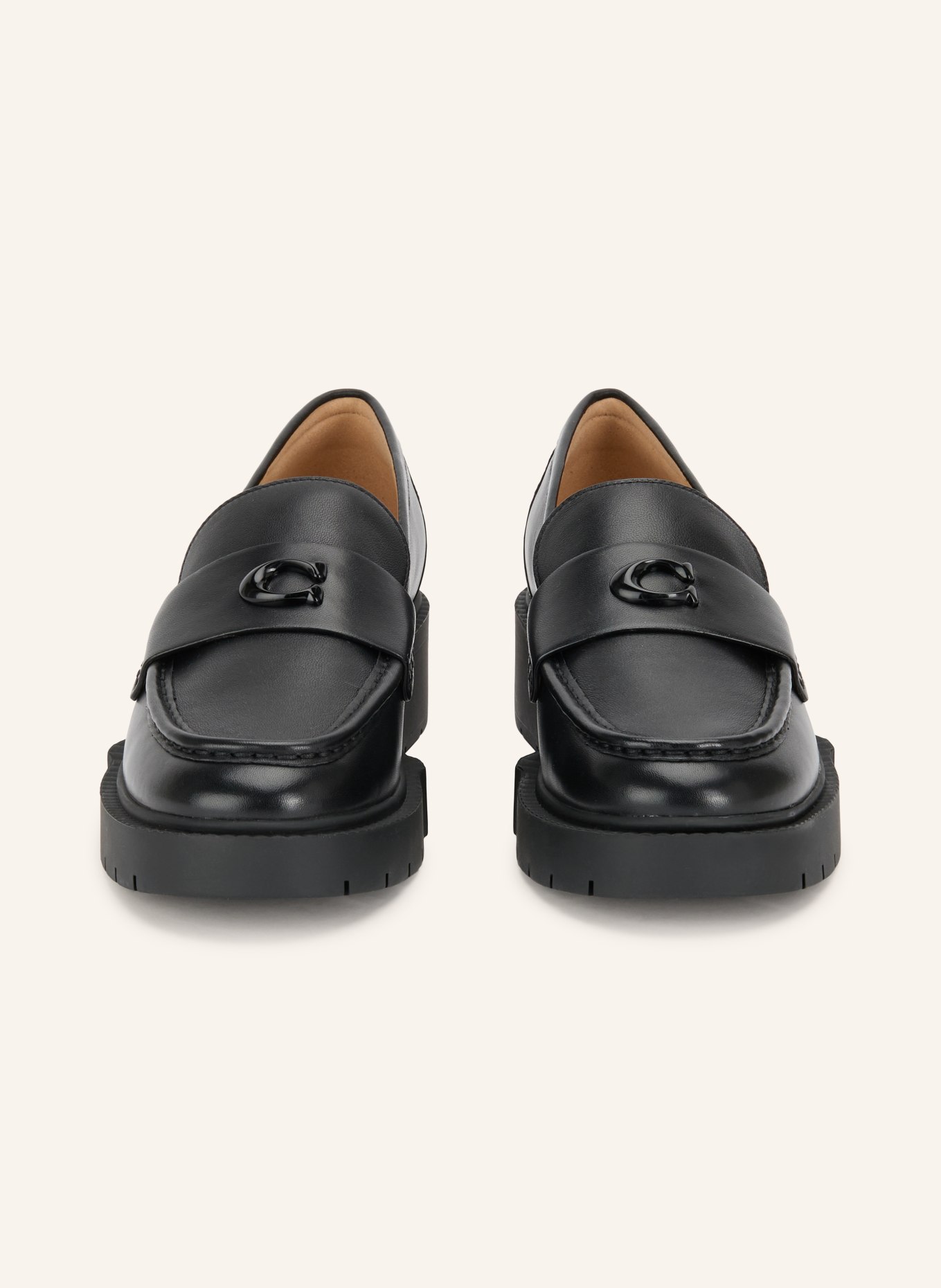 COACH Loafers LEAH: ZWART